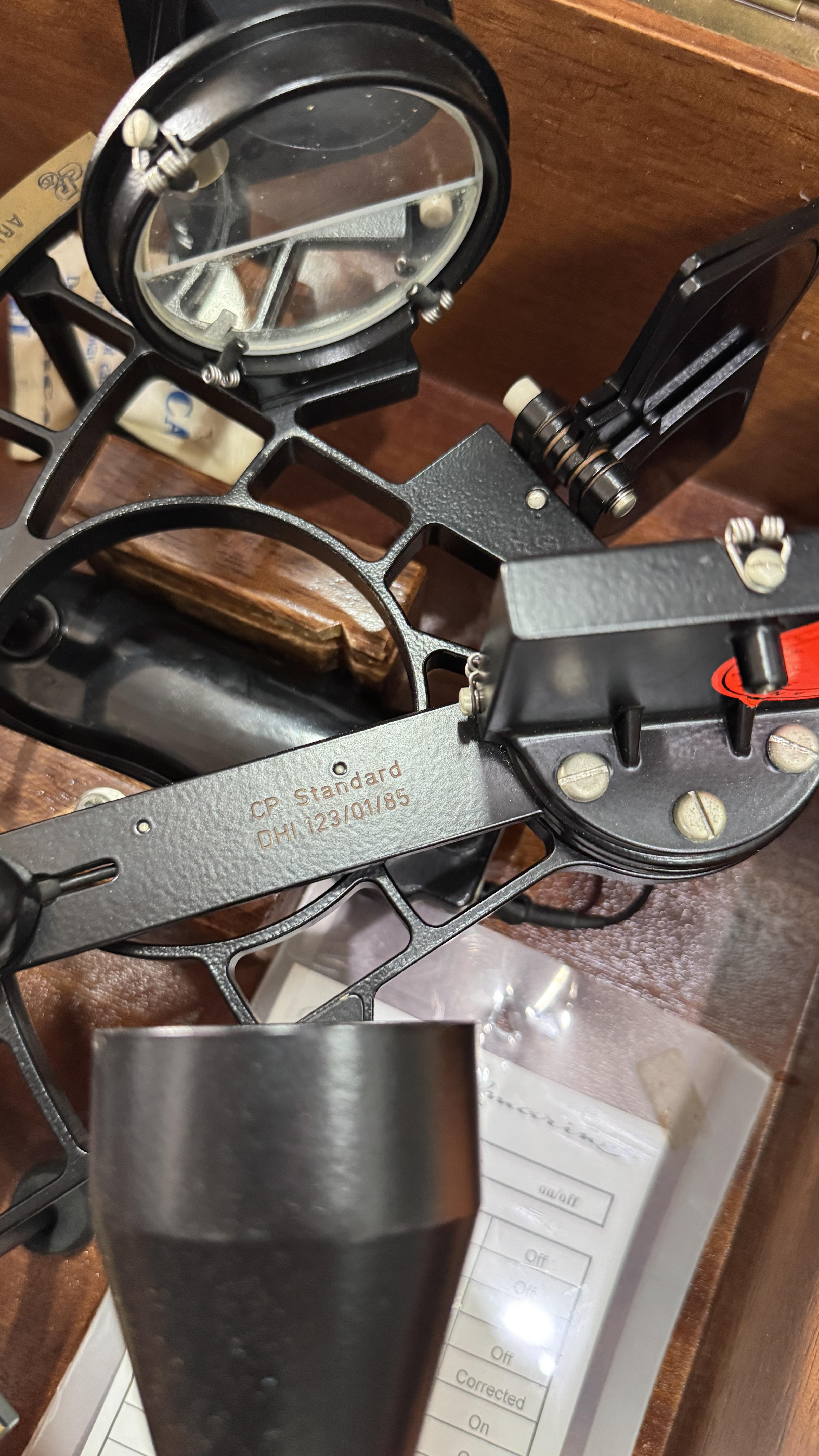 ABKAMP DHI 123/01/85 CP STANDARD SEXTANT NAUTICAL NAVIGATIONAL INSTRUMENT