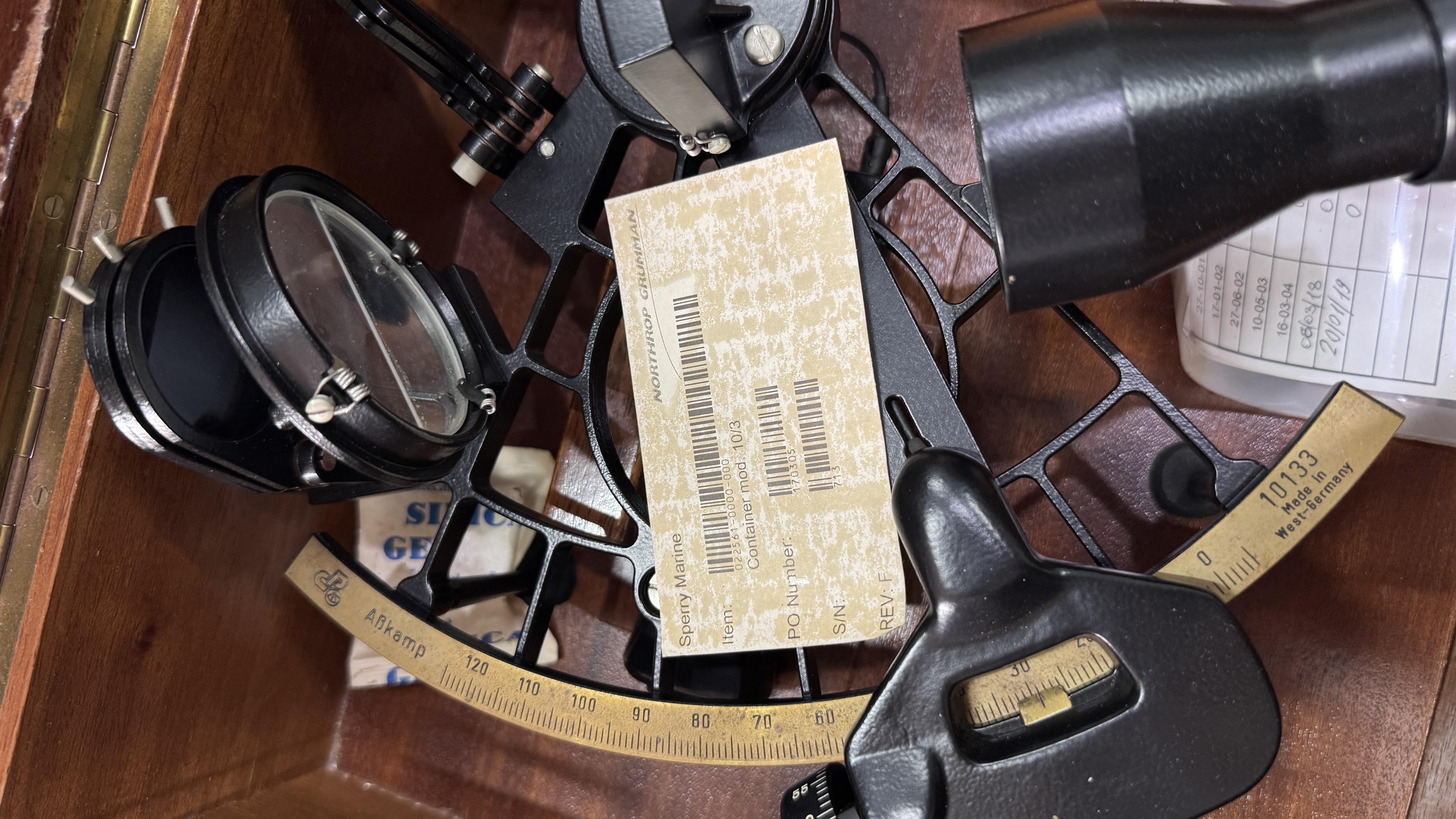 ABKAMP DHI 123/01/85 CP STANDARD SEXTANT NAUTICAL NAVIGATIONAL INSTRUMENT