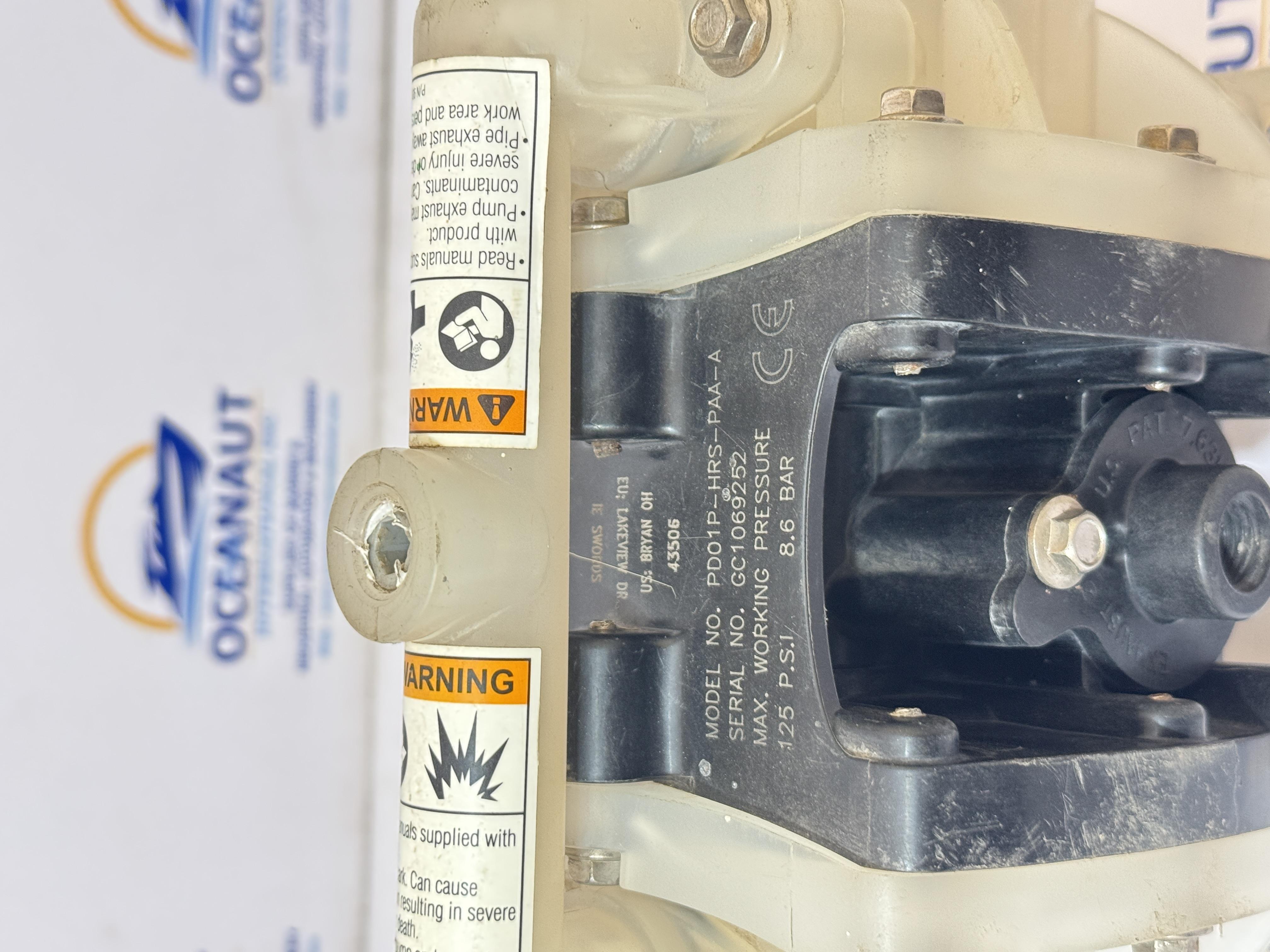 ARO AIR OPERATED DIAPHRAGM PUMP MODEL PD01P-HRS-PAA-A