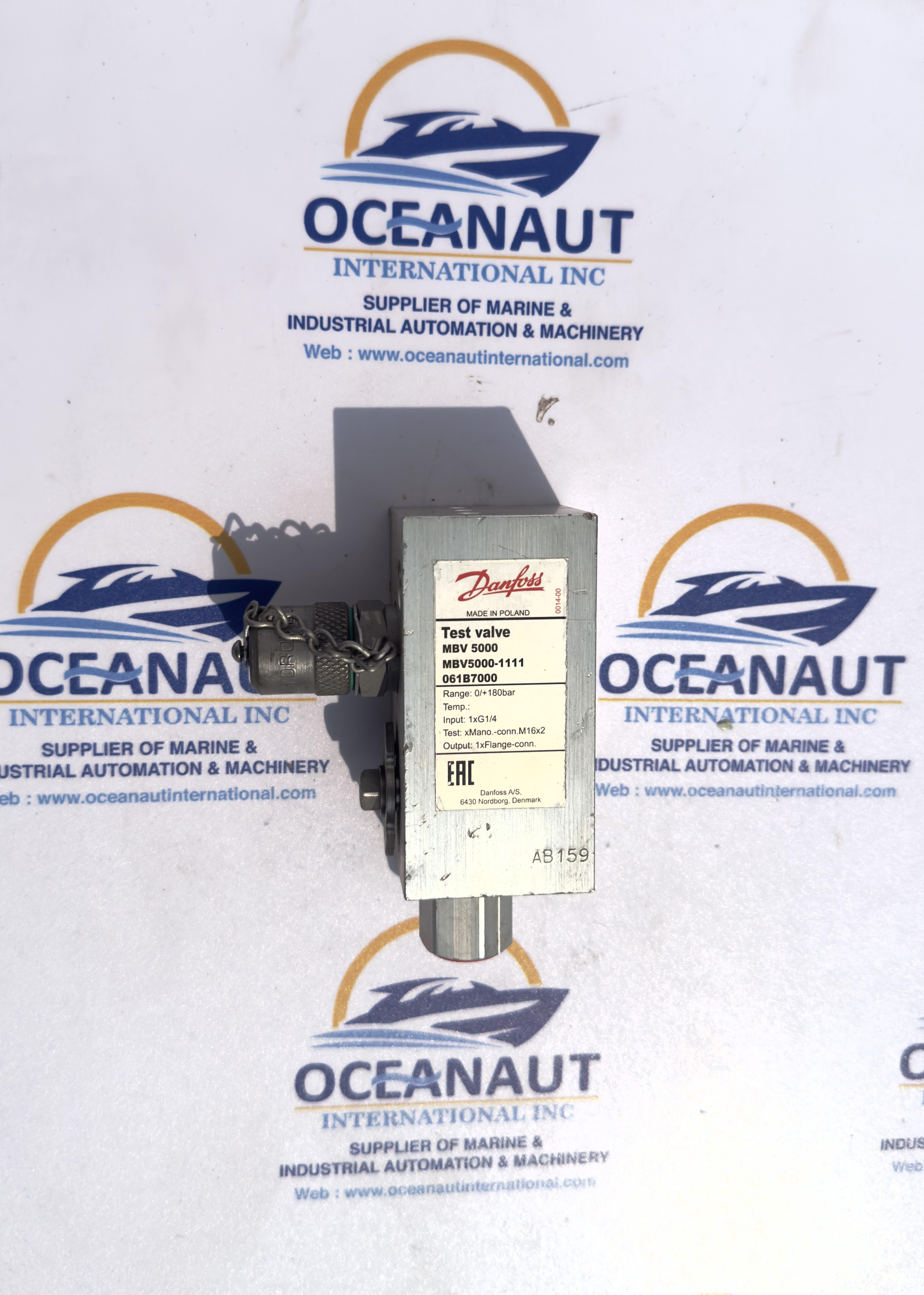 Danfoss MBV 5000-1111 Test Valve 180 bar