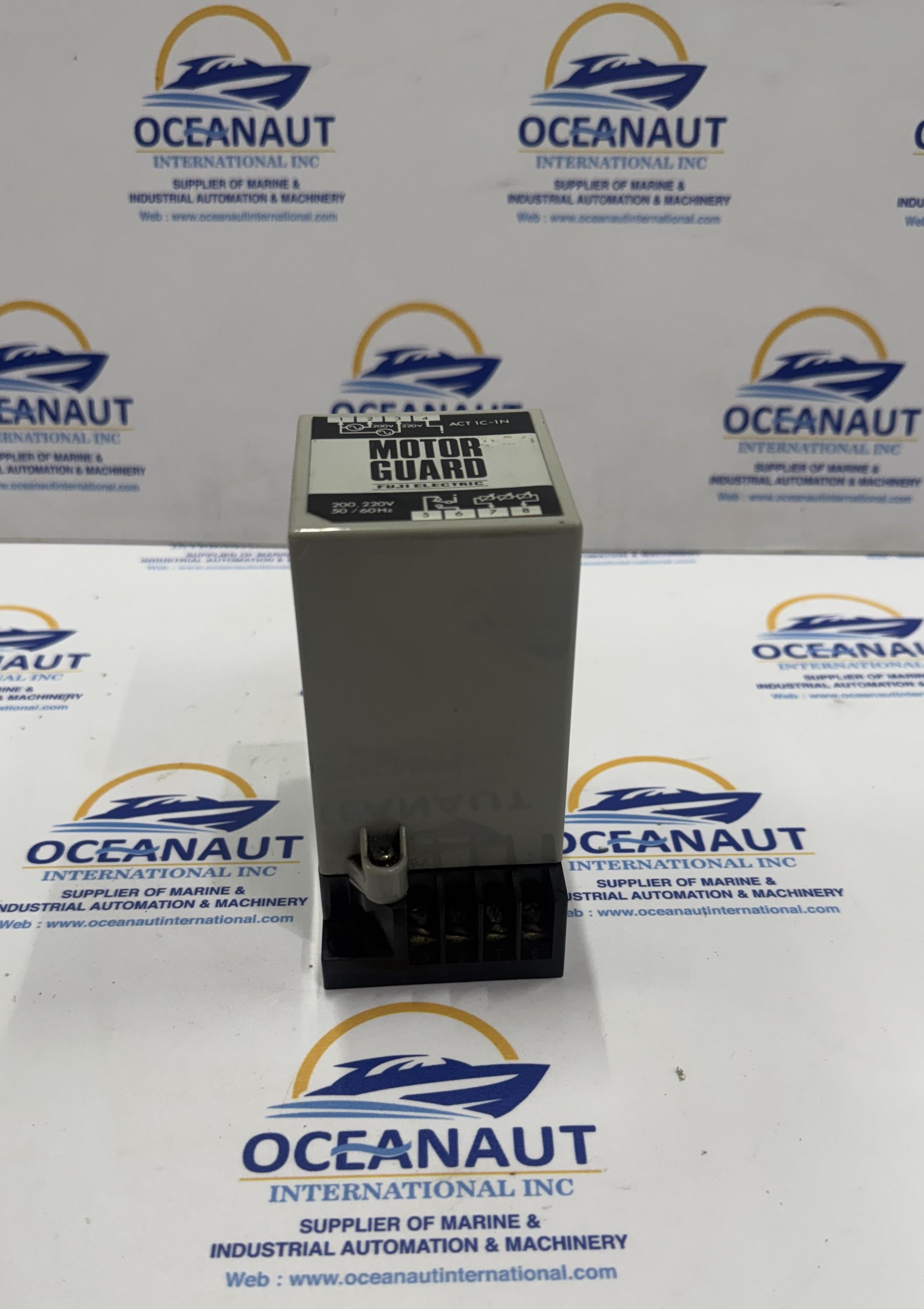 Fuji Electric ACT1C-1N Motor Guard Relay With Base