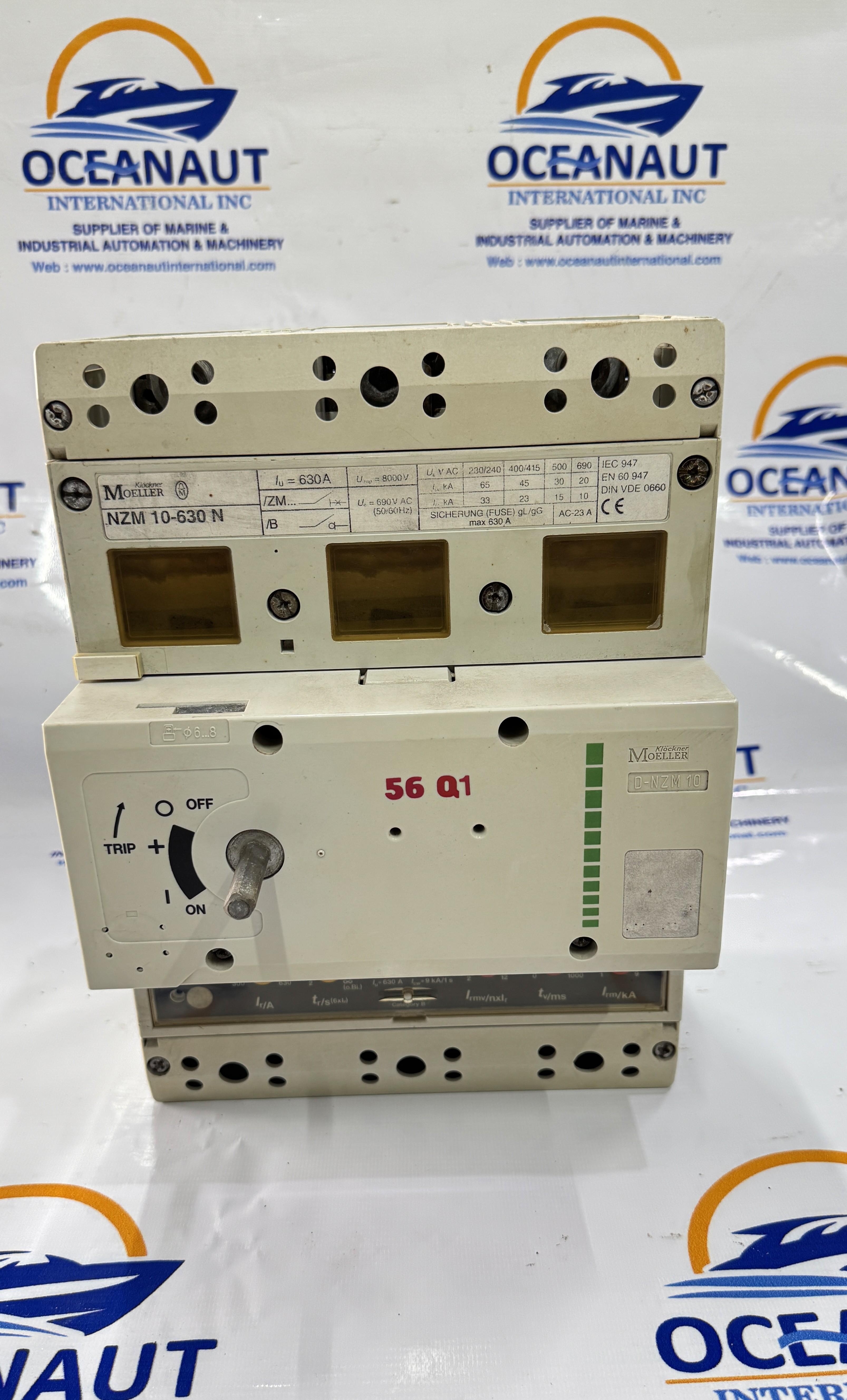 KLOCKNER MOELLER CIRCUIT BREAKER MOLDED CASE ZMV-630-NZM 10