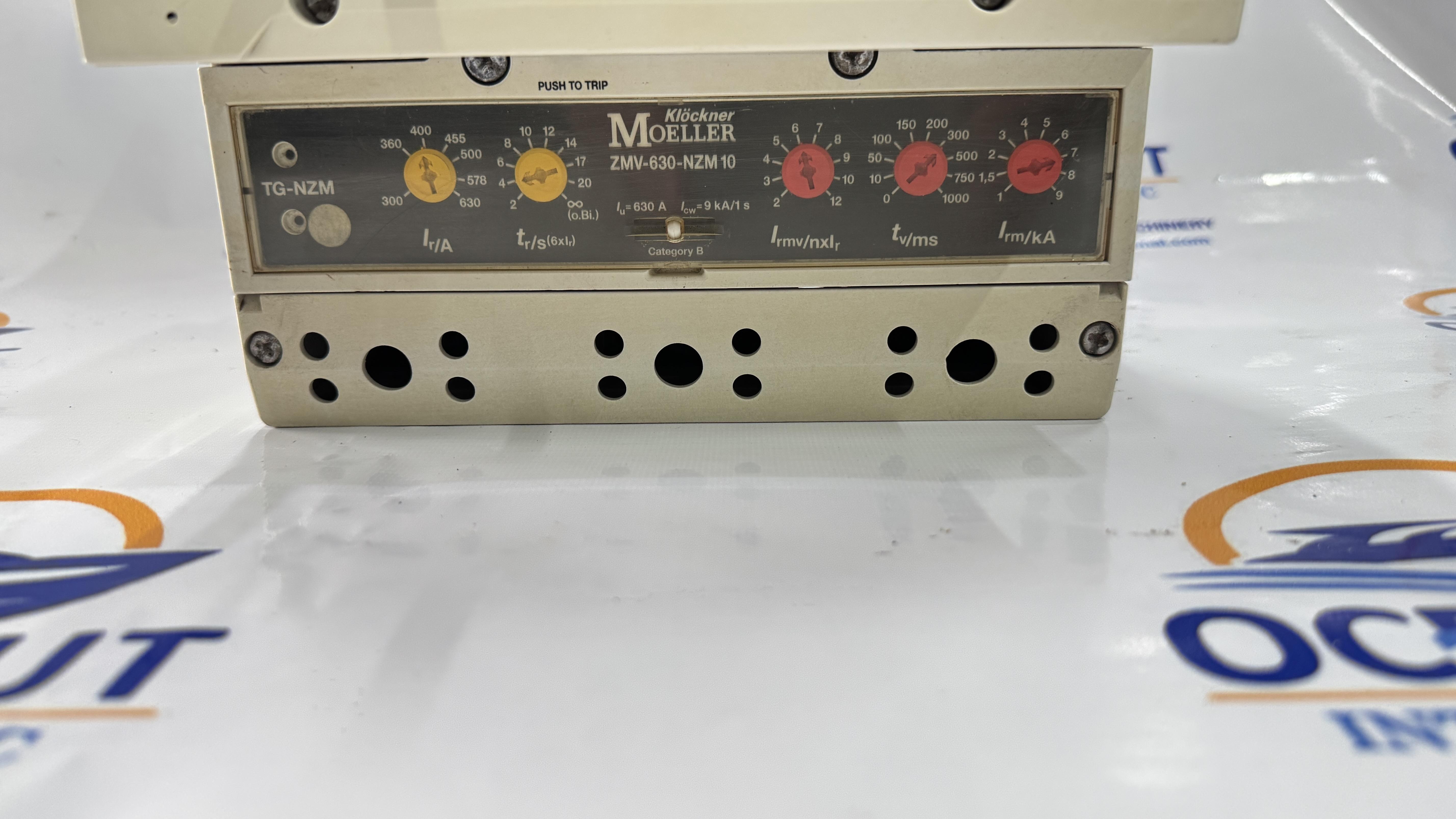 KLOCKNER MOELLER CIRCUIT BREAKER MOLDED CASE ZMV-630-NZM 10