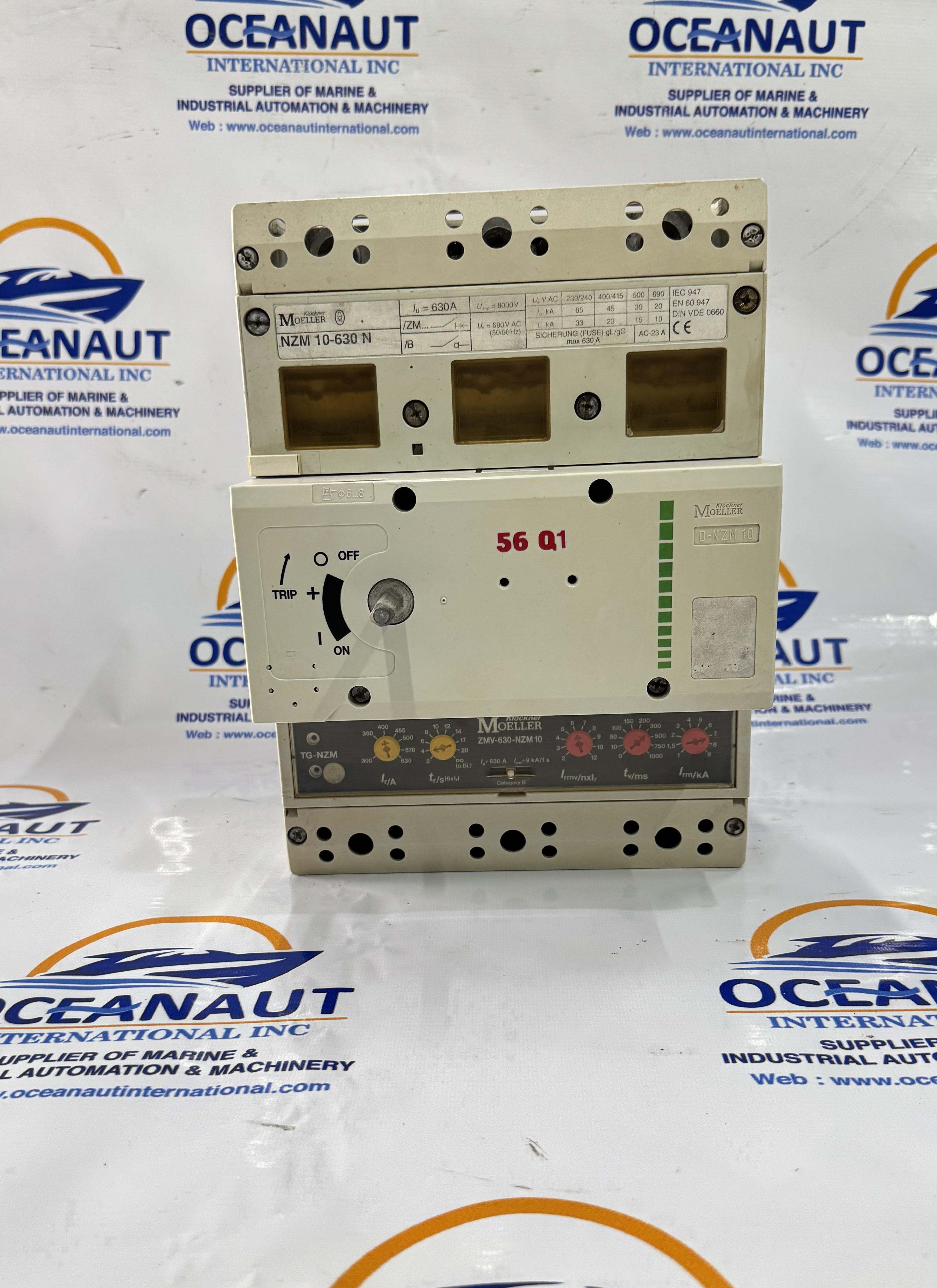 KLOCKNER MOELLER CIRCUIT BREAKER MOLDED CASE ZMV-630-NZM 10