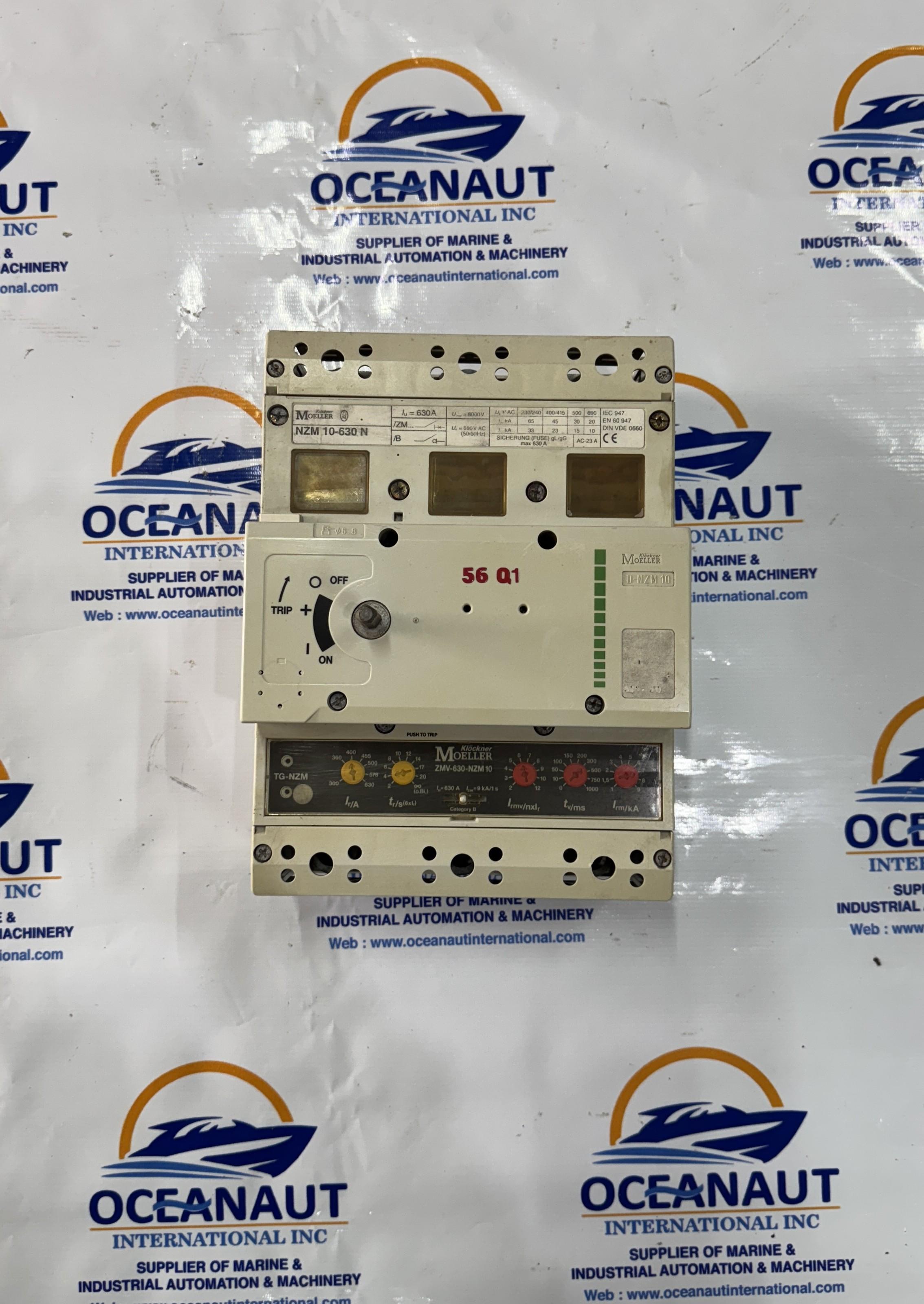 KLOCKNER MOELLER CIRCUIT BREAKER MOLDED CASE ZMV-630-NZM 10