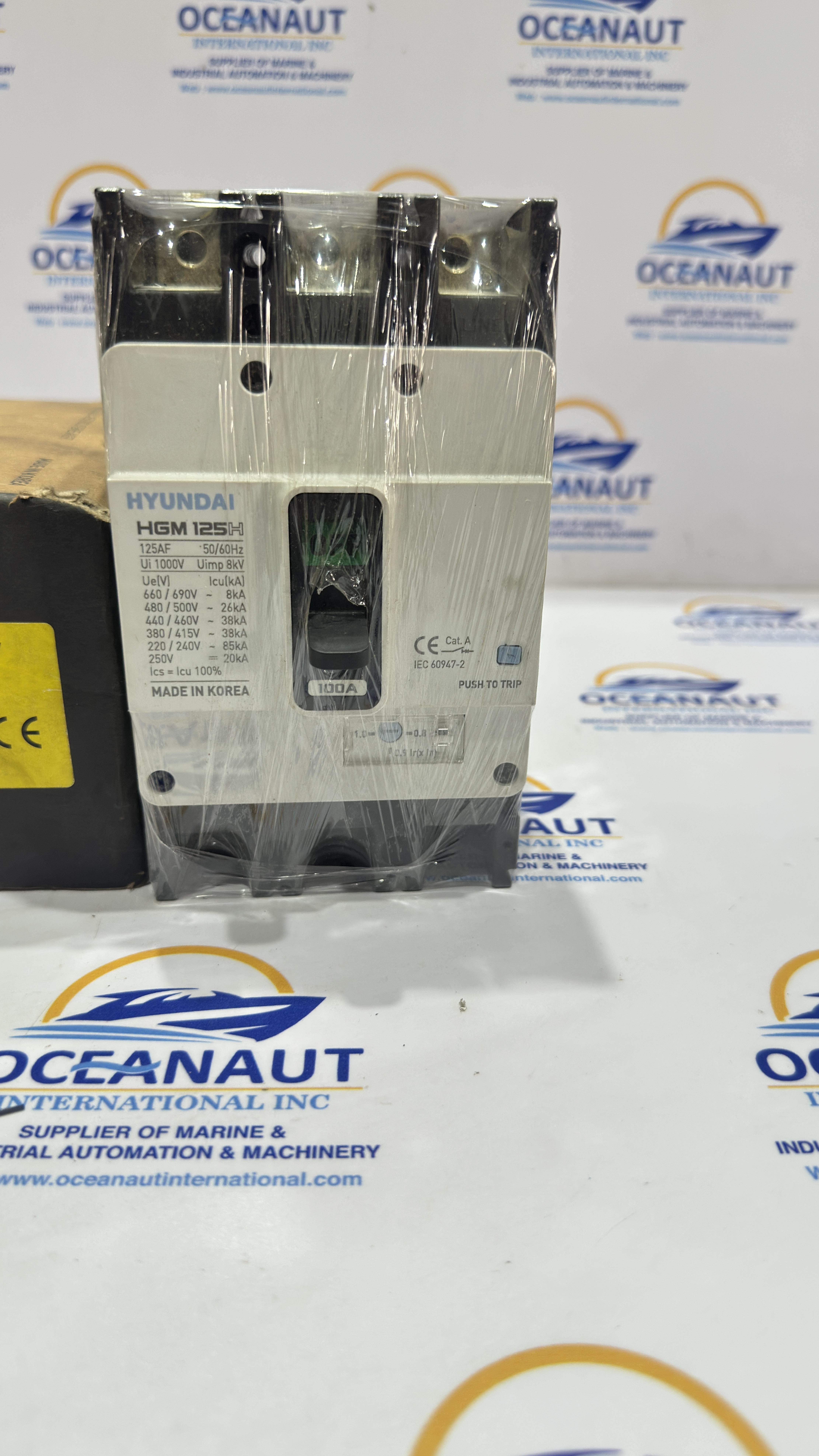 NEW HYUNDAI | HGM 125H | 100A | 125AF 50/60HZ | MOLDED CASE CIRCUIT BREAKER