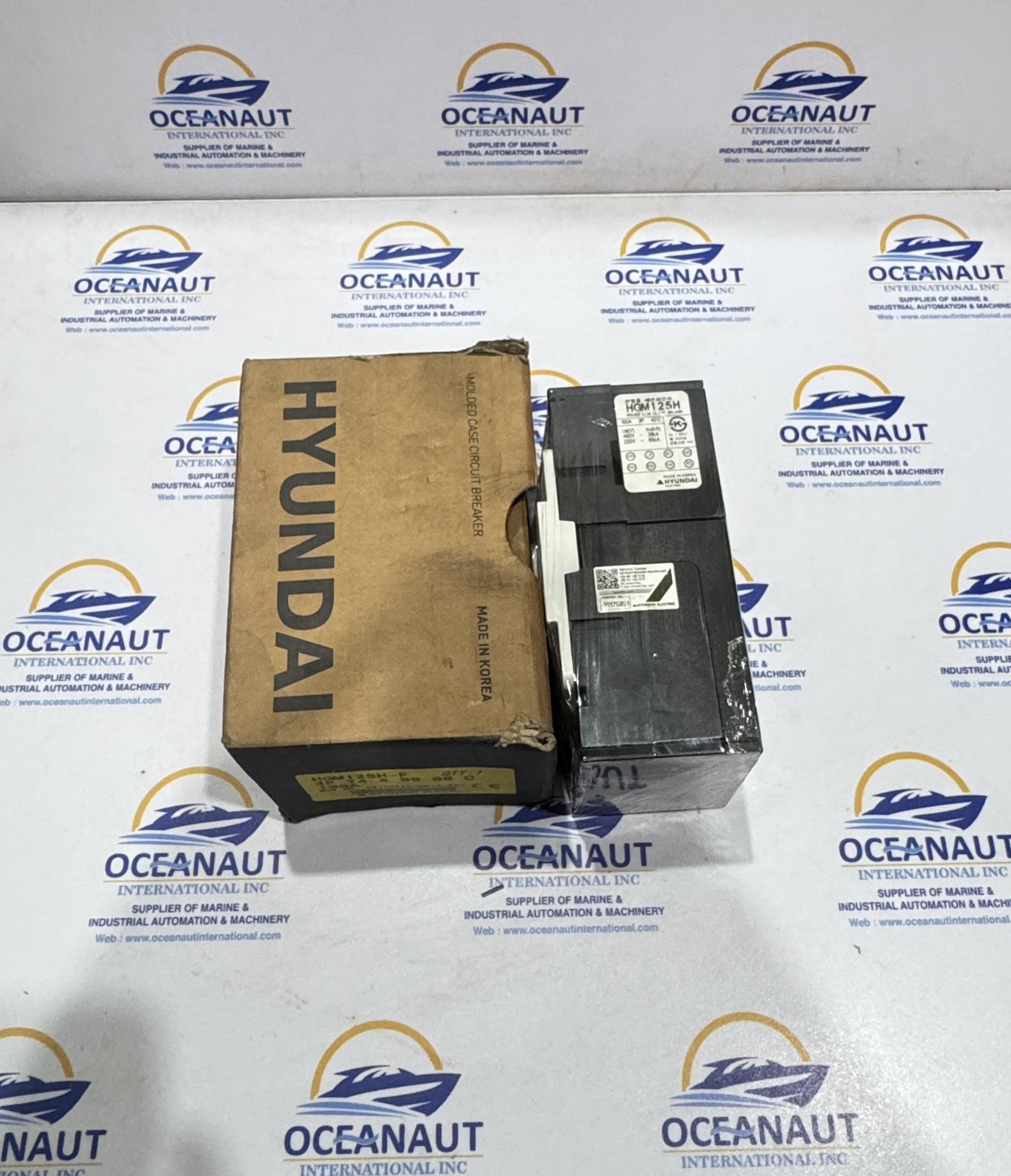 NEW HYUNDAI | HGM 125H | 100A | 125AF 50/60HZ | MOLDED CASE CIRCUIT BREAKER