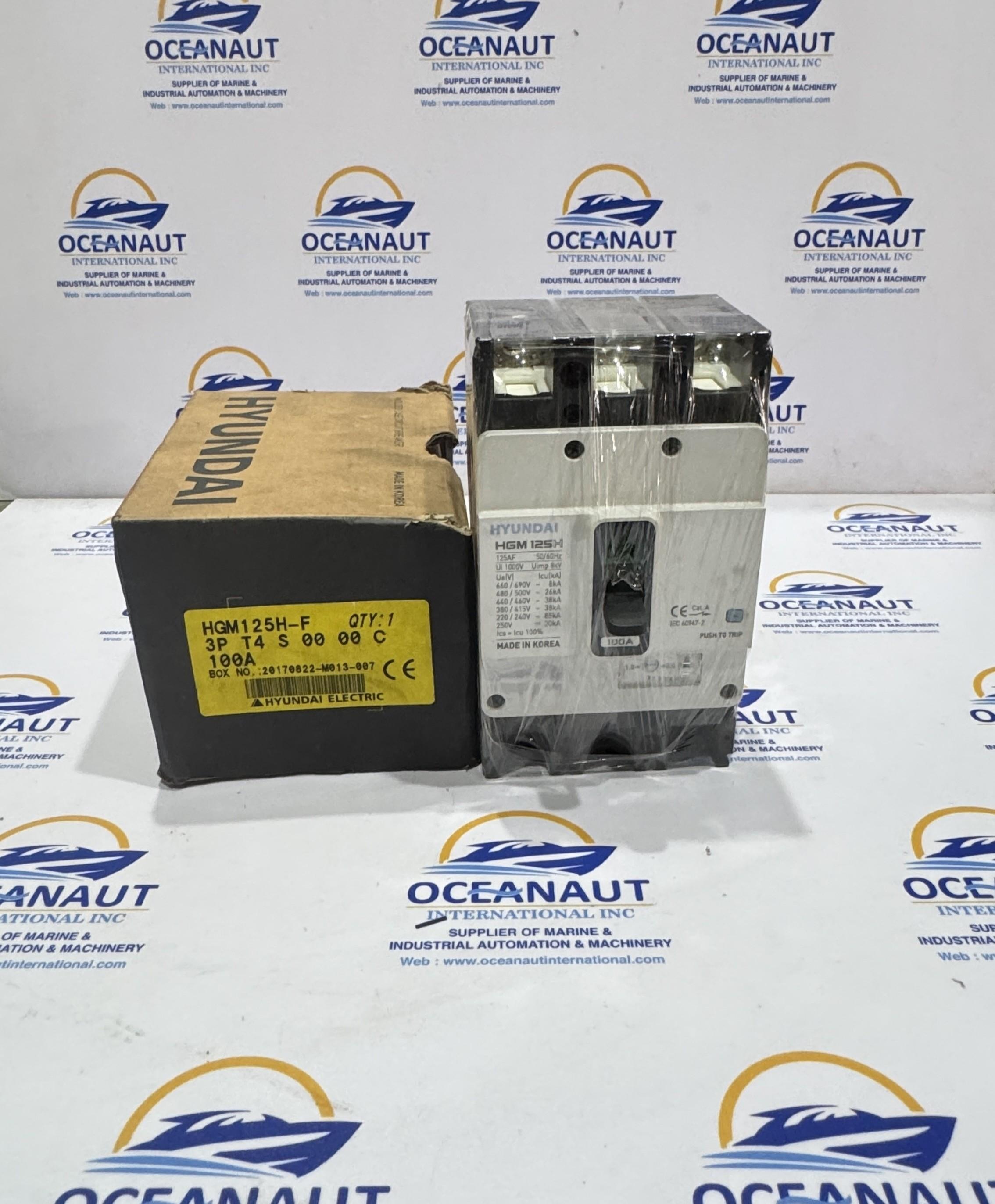NEW HYUNDAI | HGM 125H | 100A | 125AF 50/60HZ | MOLDED CASE CIRCUIT BREAKER