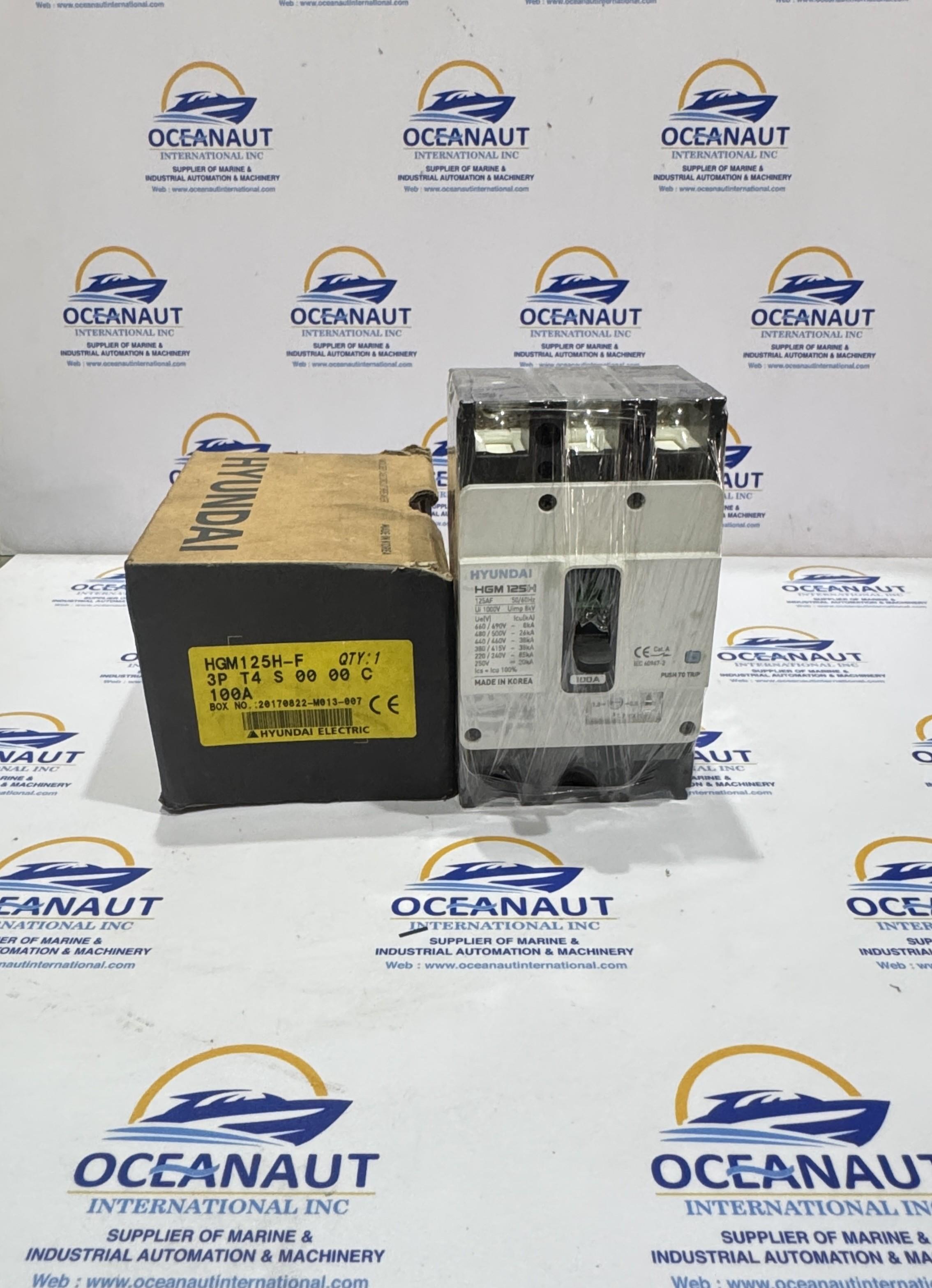 NEW HYUNDAI | HGM 125H | 100A | 125AF 50/60HZ | MOLDED CASE CIRCUIT BREAKER