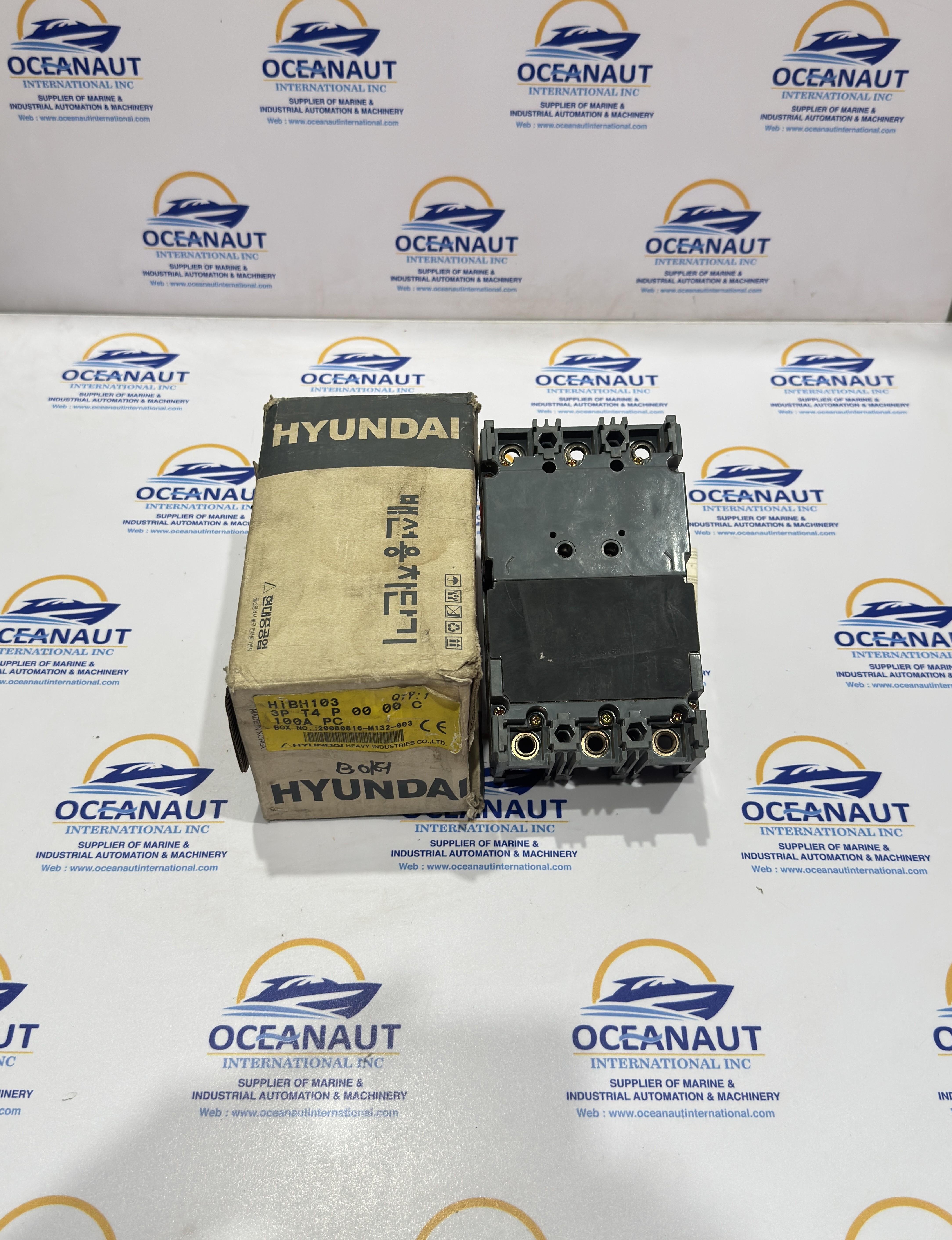 NEW Hyundai Mccb Hibh103 Molded Case Circuit Breaker 100Amp Uimp 6kv