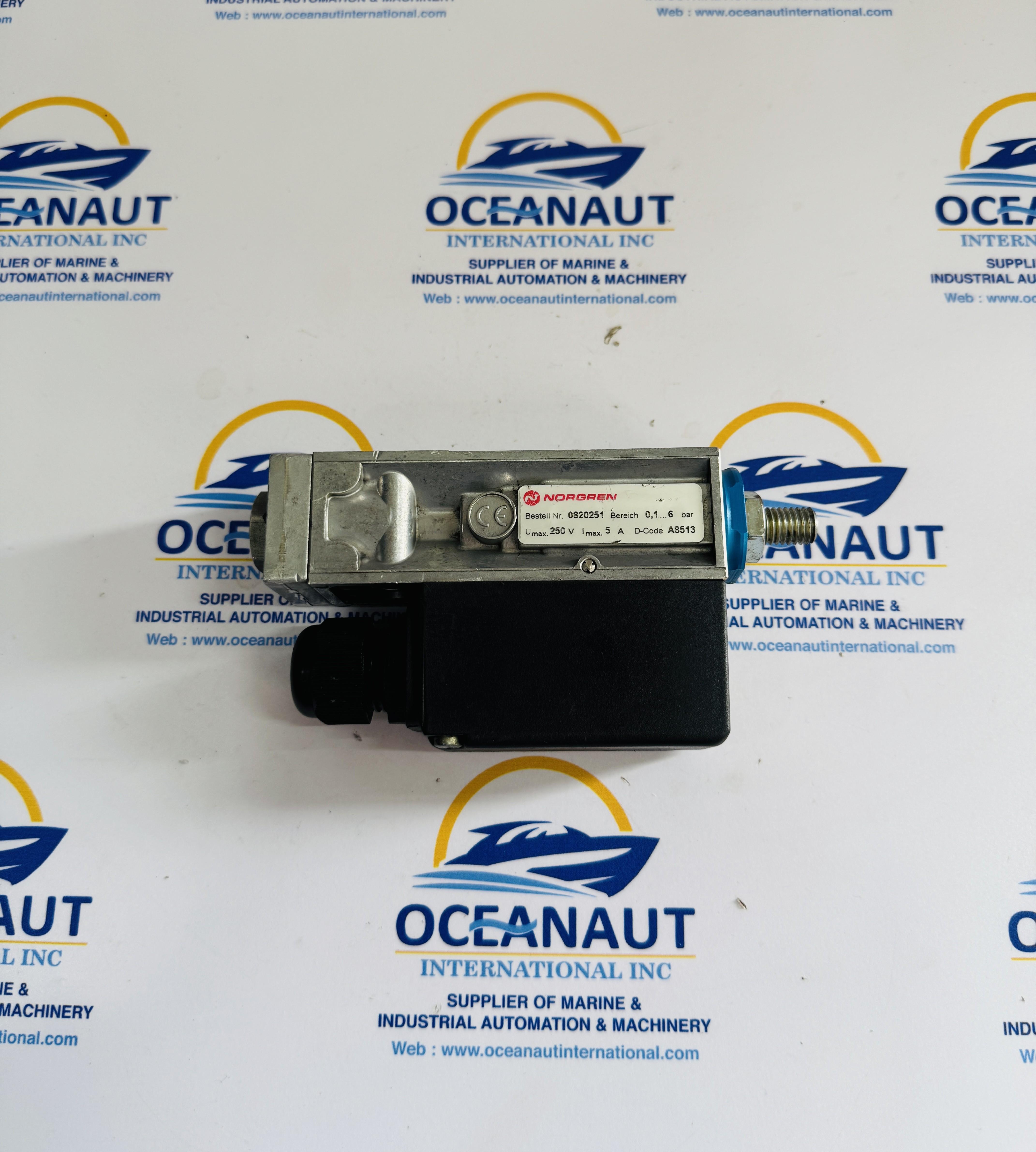 NORGREN ID. NR. 0820251 PRESSURE SWITCH 0.1-6 BAR