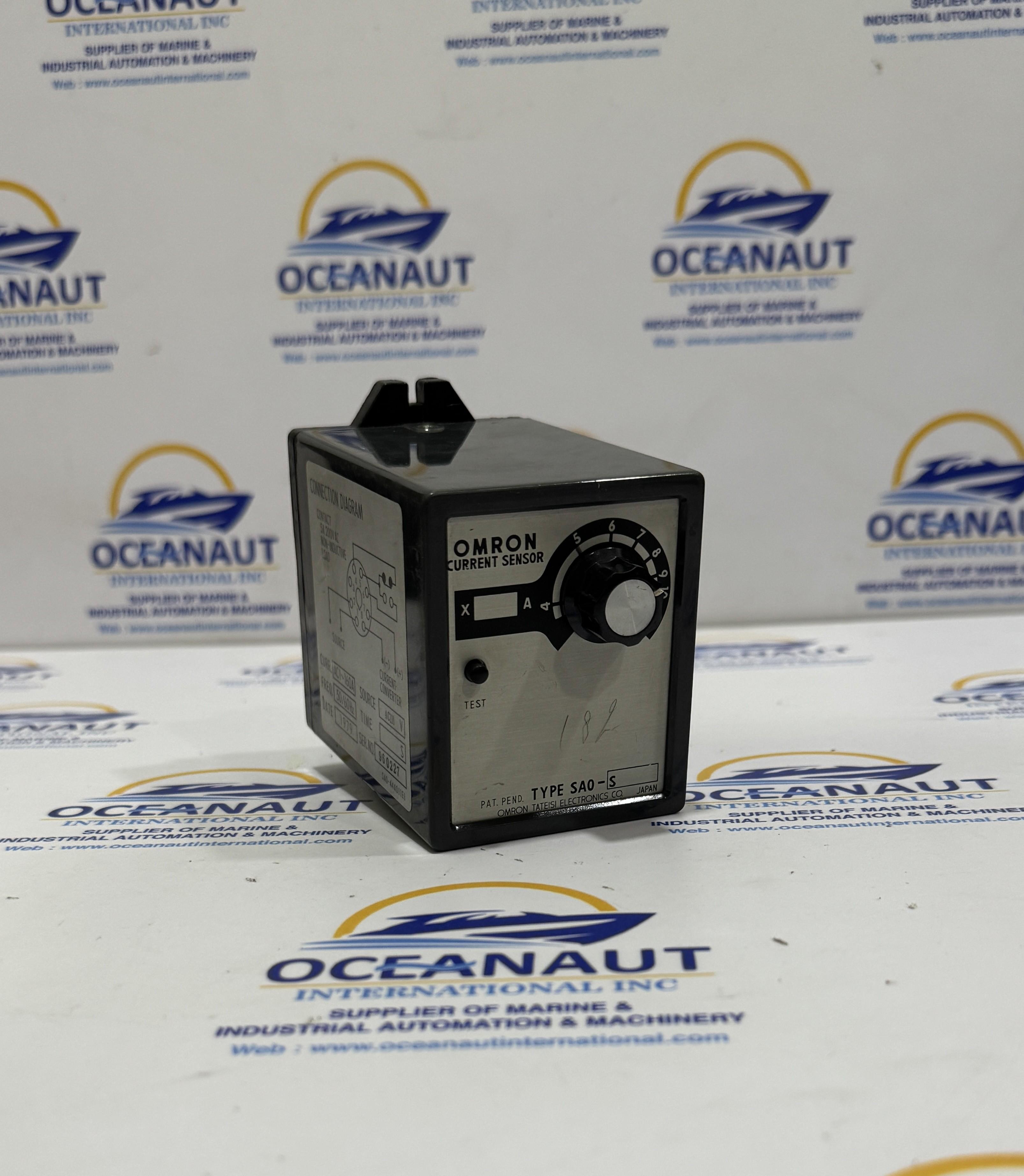 OMRON SA0-S CURRENT SENSOR 110, VAC 50/60 AC1-160 AMP