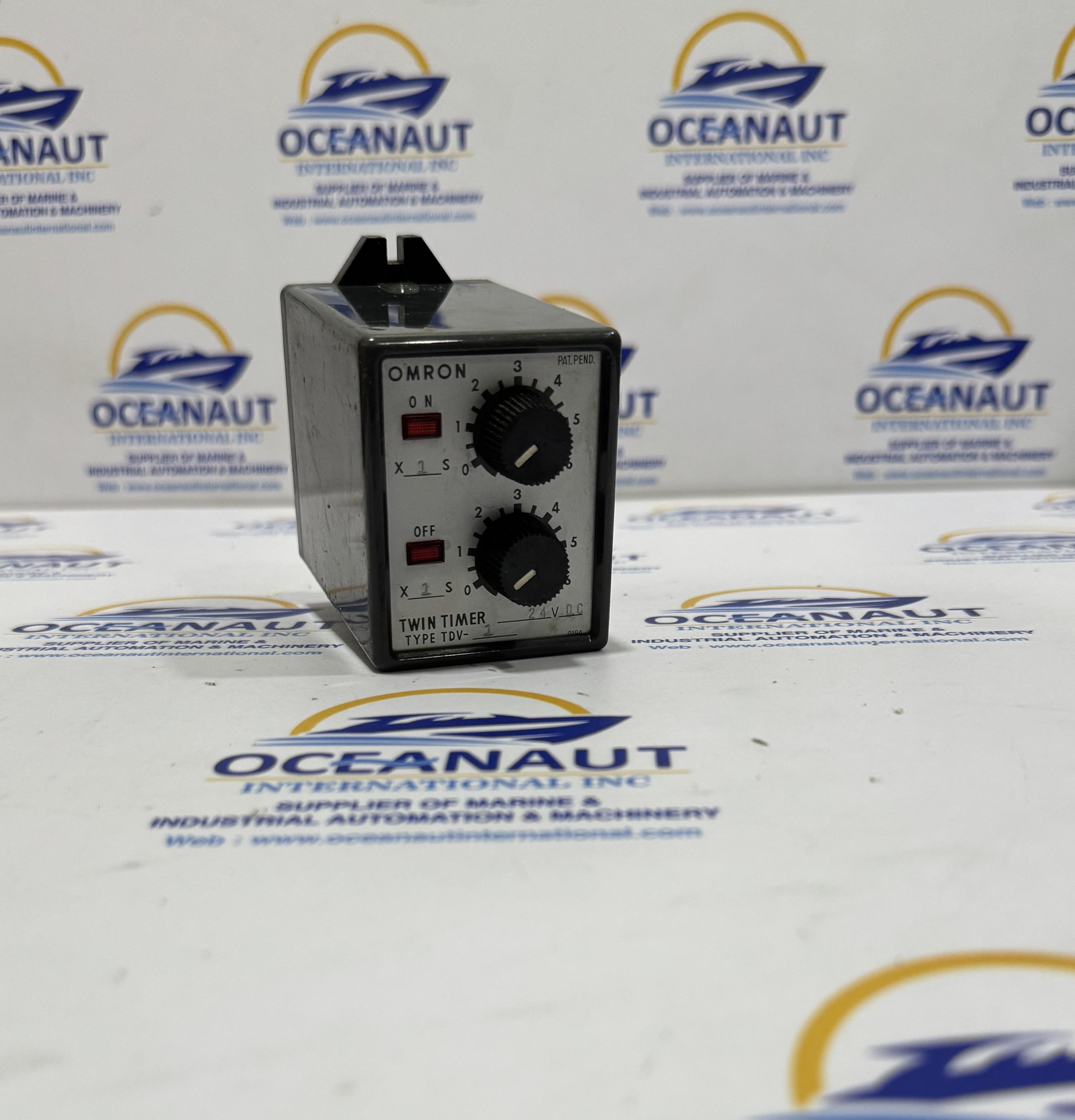 Omron tdv-1 twin timer module relay 24v dc