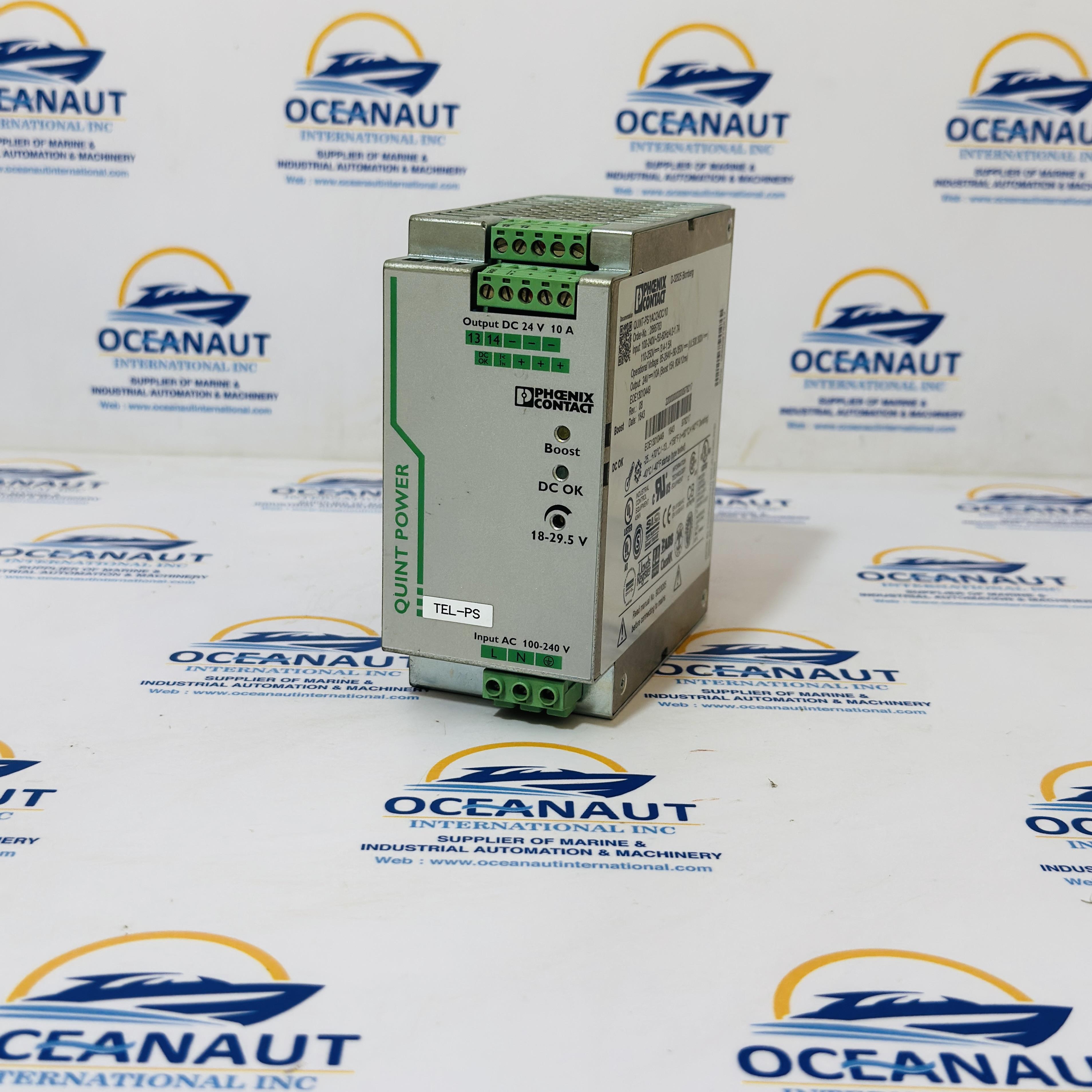 Phoenix Contact QUINT-PS/1AC/24DC/10 DIN Rail Power Supply 2866763