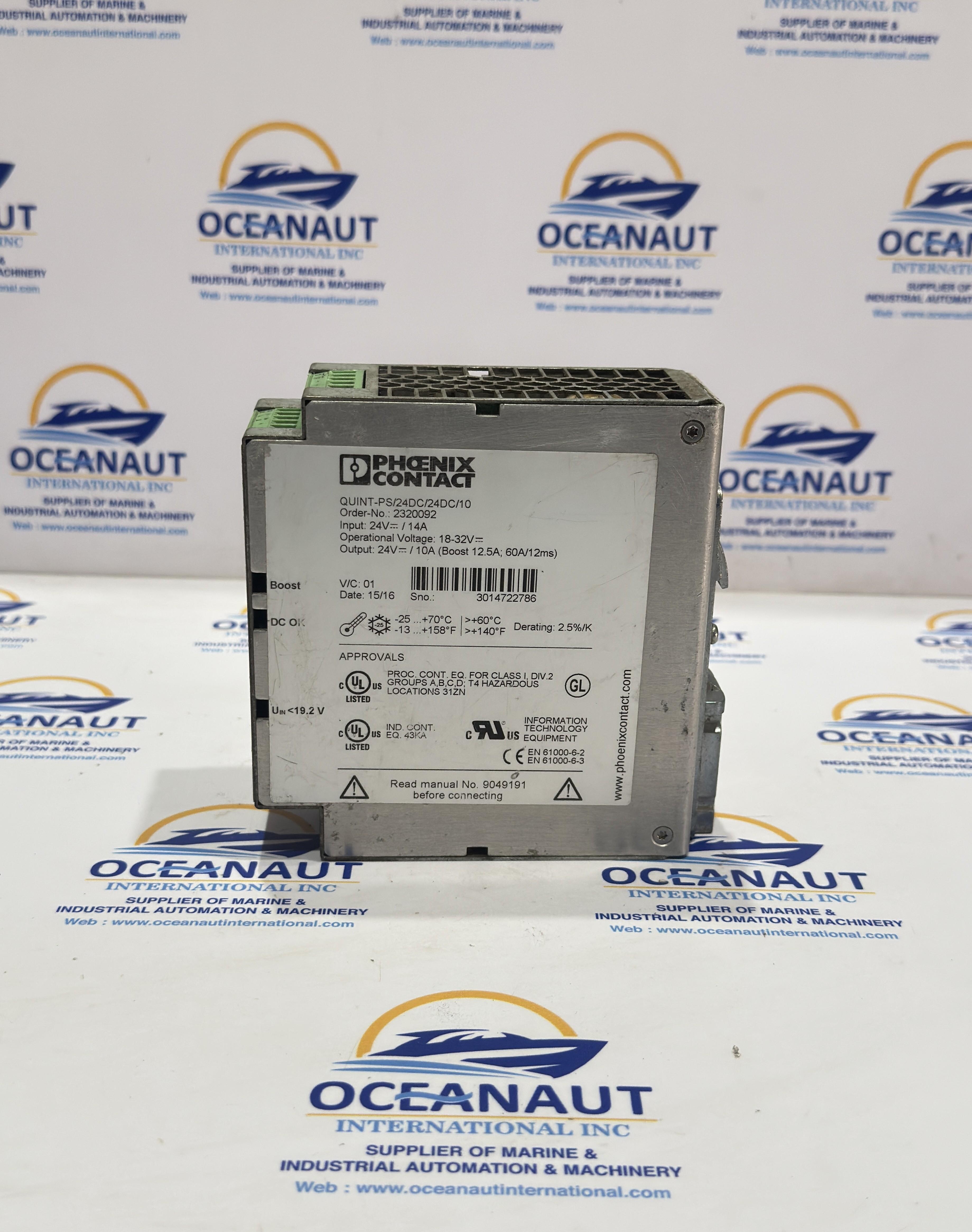 PHONIX CONTACT POWER SUPPLY QUINT-PS/24DC/24DC/10