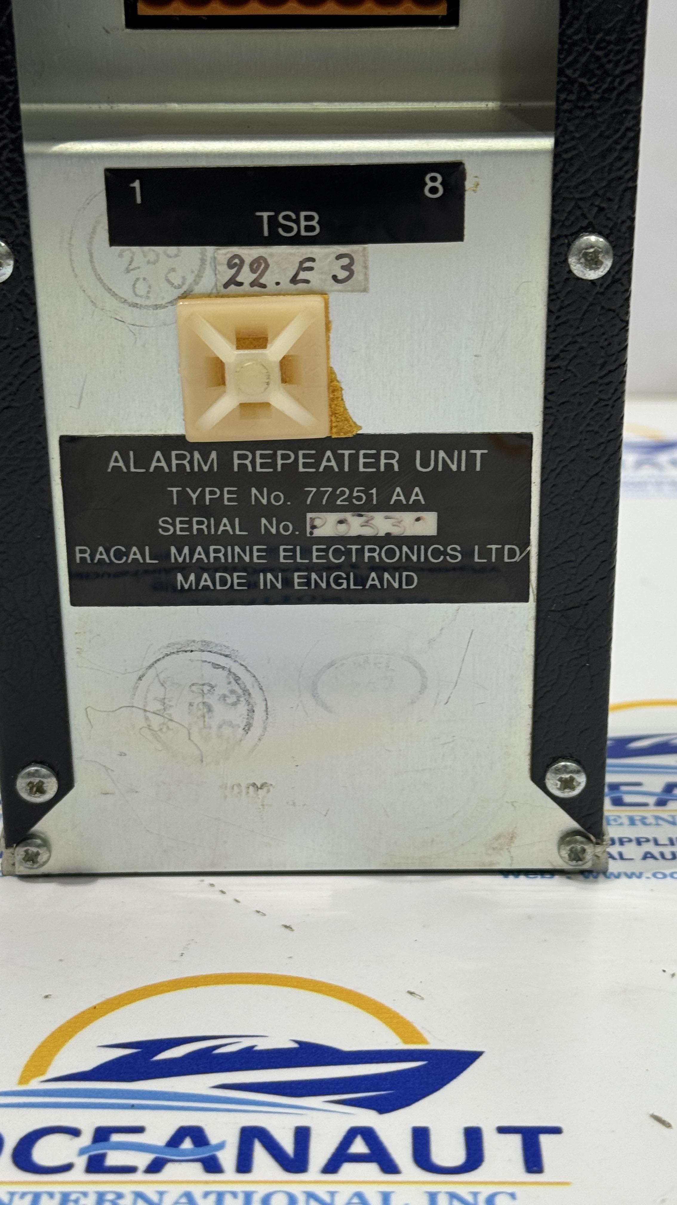 RACAL MARINE 77251 AA Alarm Repeater Unit