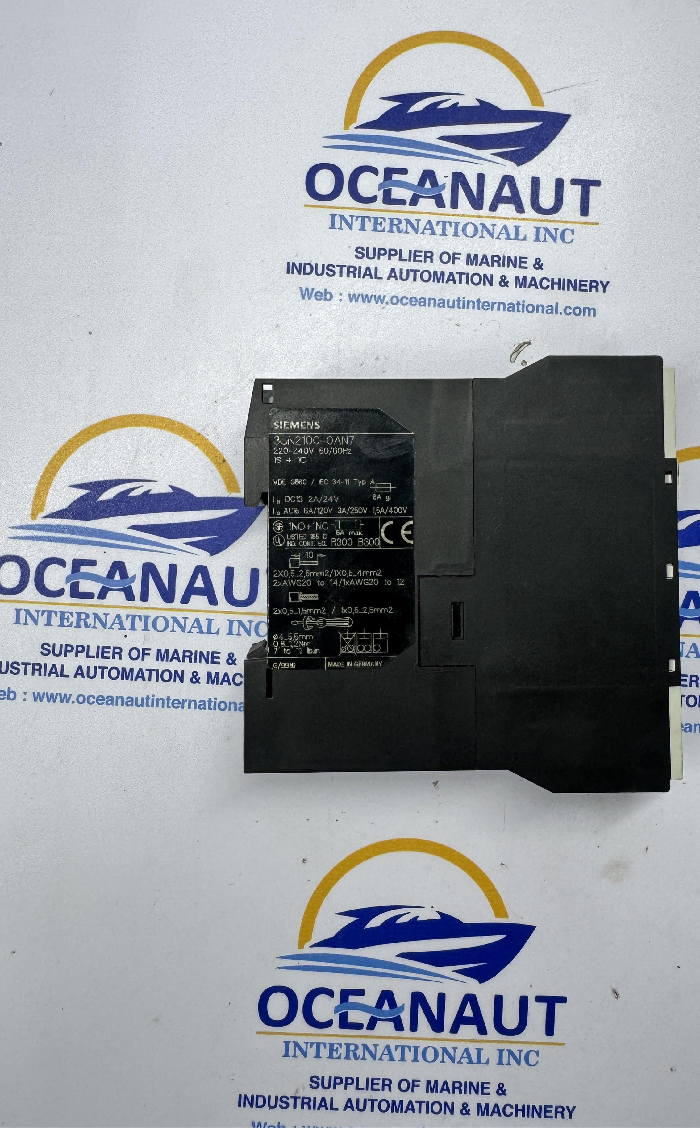 SIEMENS 3UN2100-0AN7 MOTOR PROTECTION RELAY