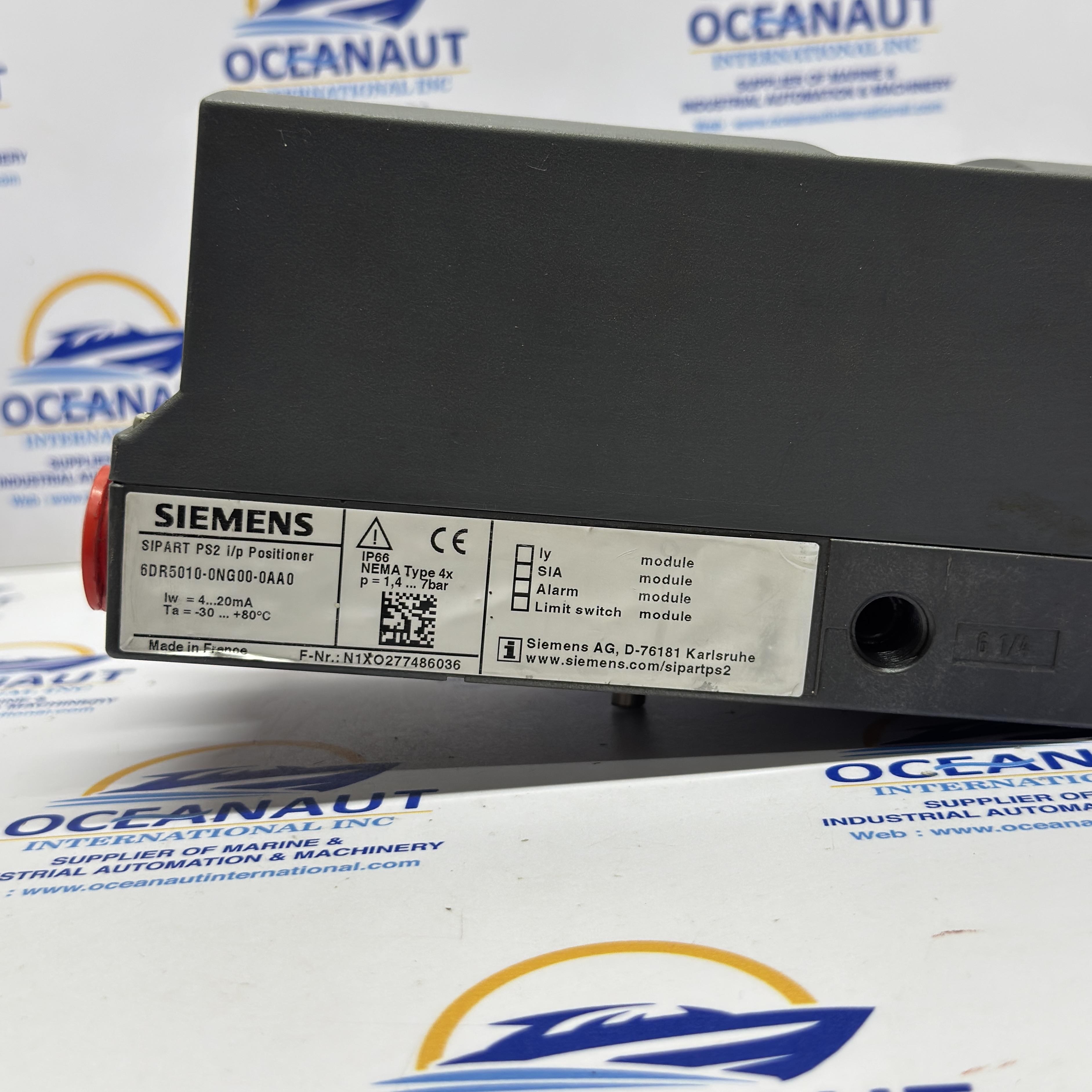 Siemens 6dr5010-0ng00-0aa0 sipart ps2 i/p positioner valve-