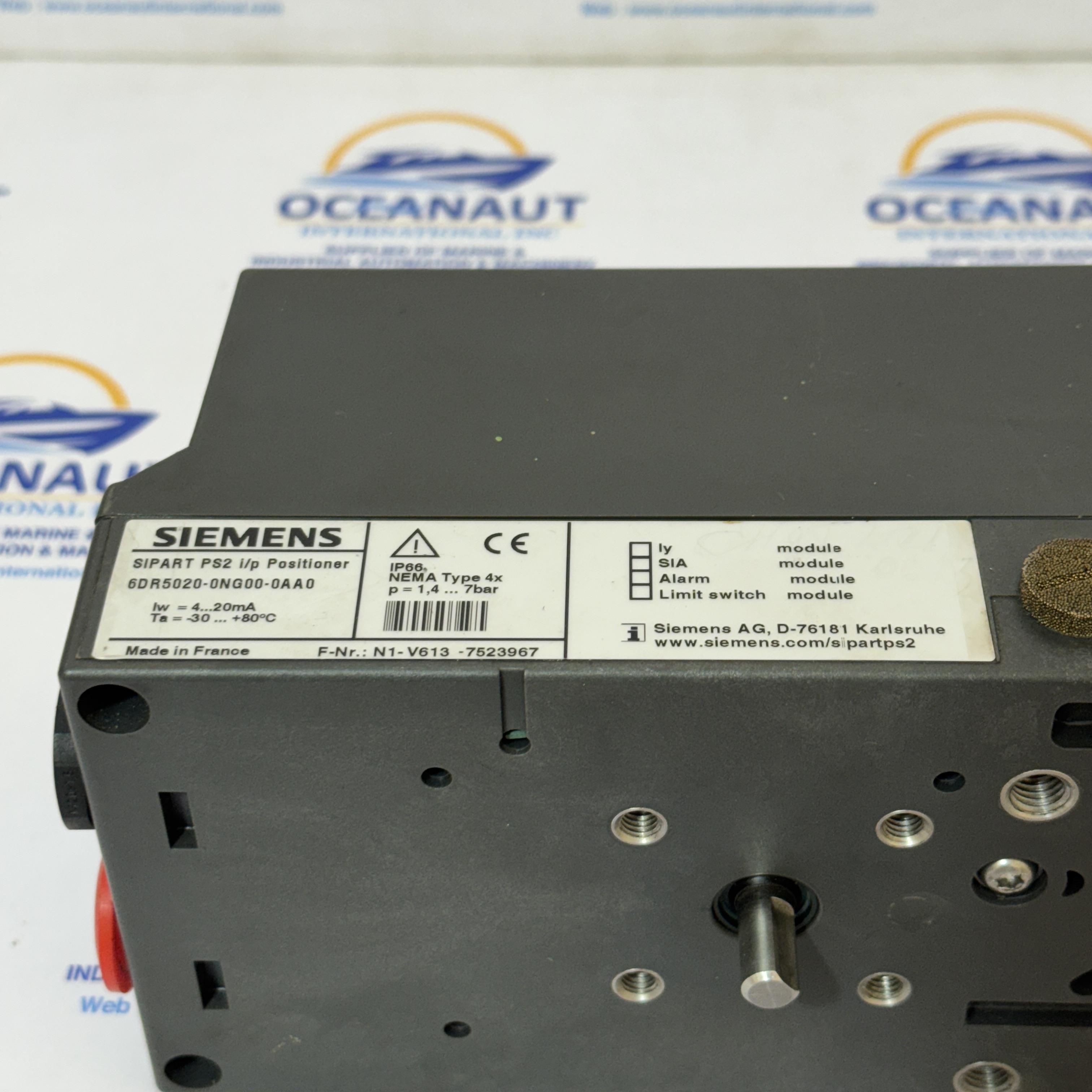 SIEMENS 6DR5020-0NG30-0AB0 VALVE POSITIONER