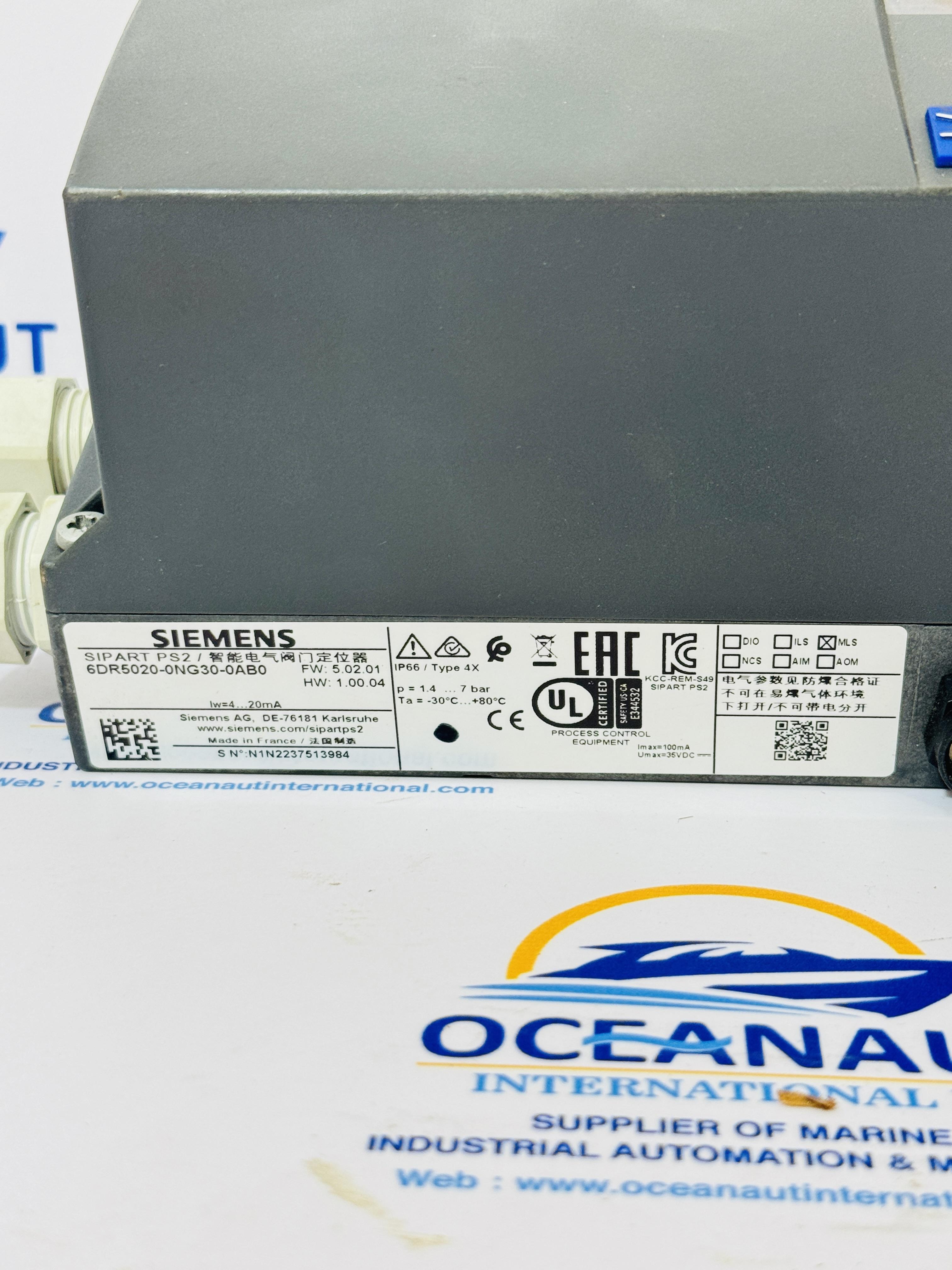 SIEMENS 6DR5020-0NG30-0AB0 VALVE POSITIONER