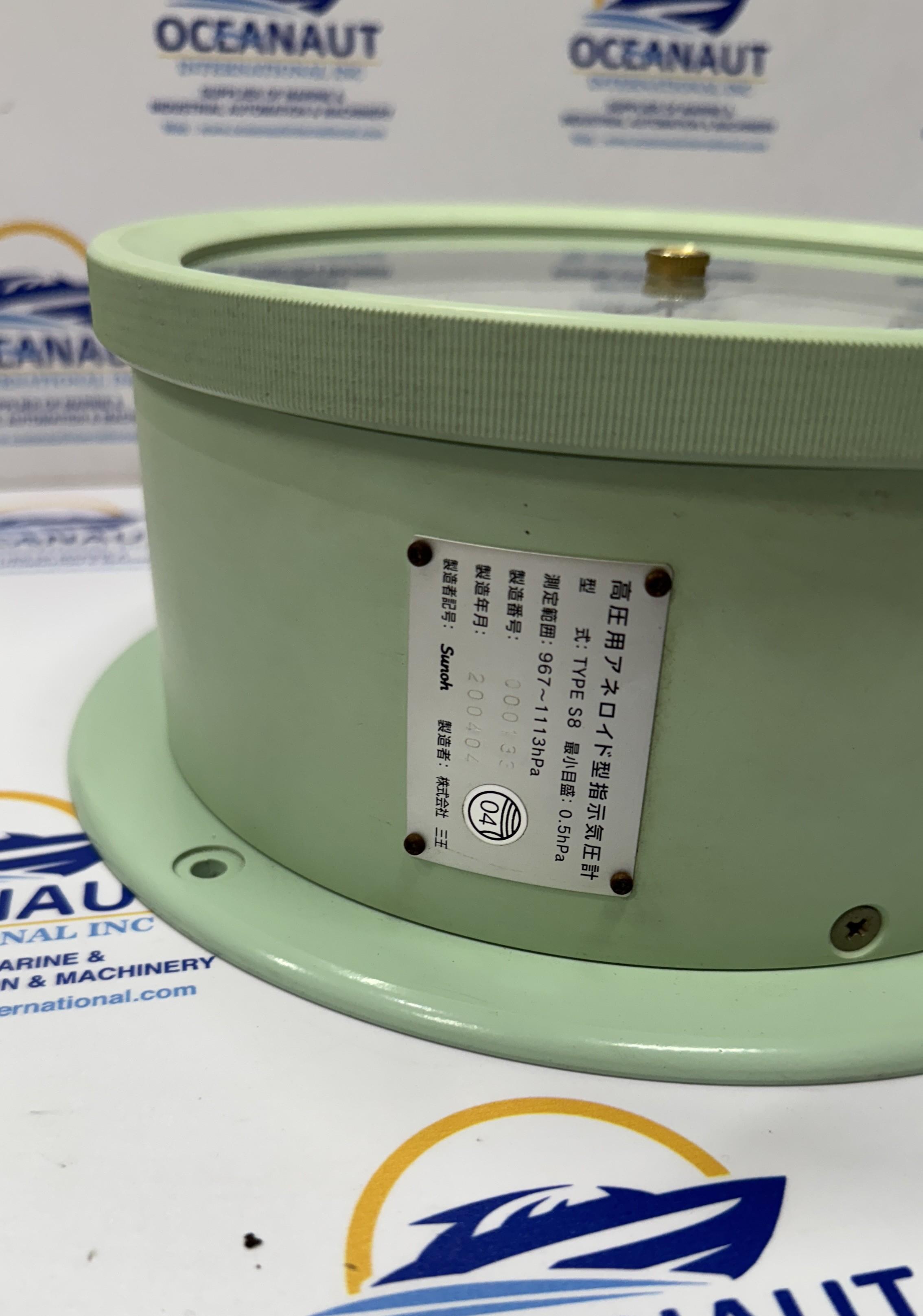 SUNOH ANEROID BAROMETER TYPE S8 COMPENSATED TEMPERATURE & ACCELERATION