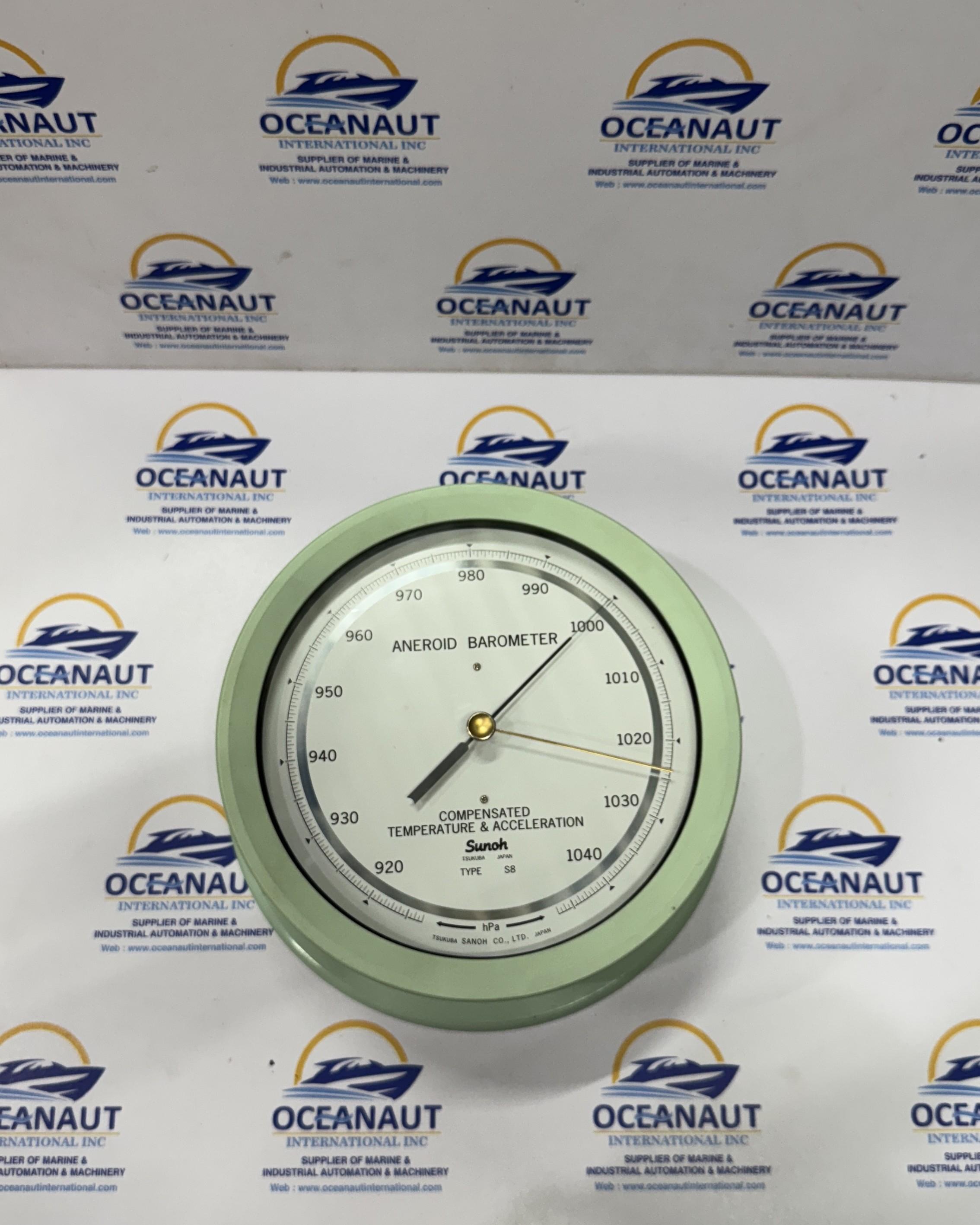 SUNOH ANEROID BAROMETER TYPE S8 COMPENSATED TEMPERATURE & ACCELERATION