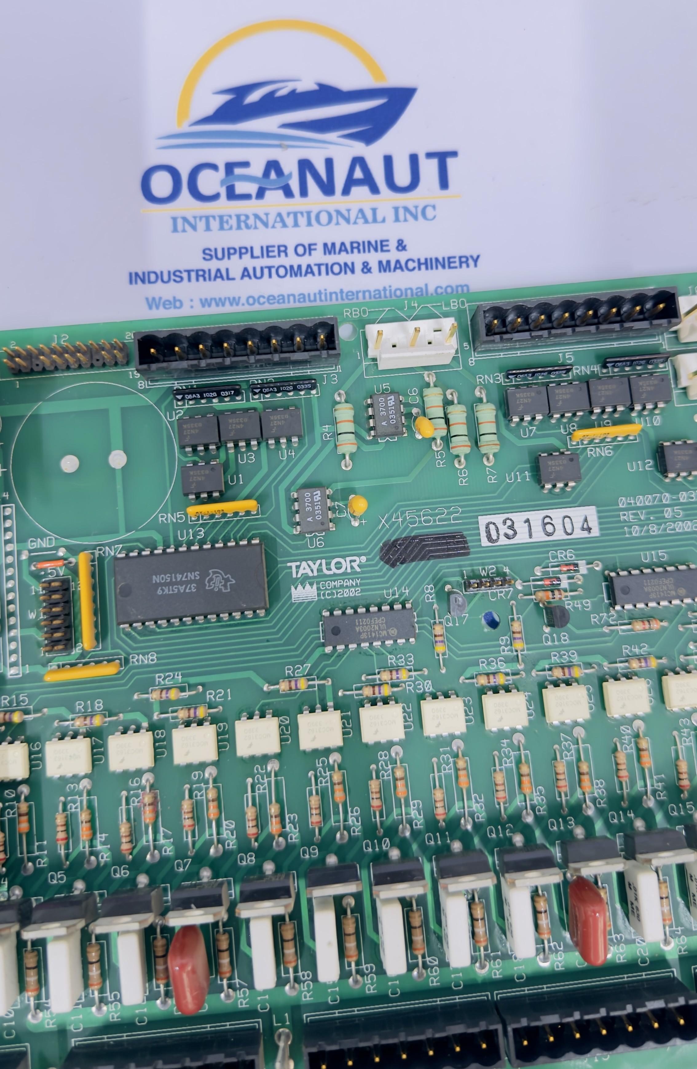 Taylor X45622 040070-037 Frozen Beverage Machine Interface Board PCB