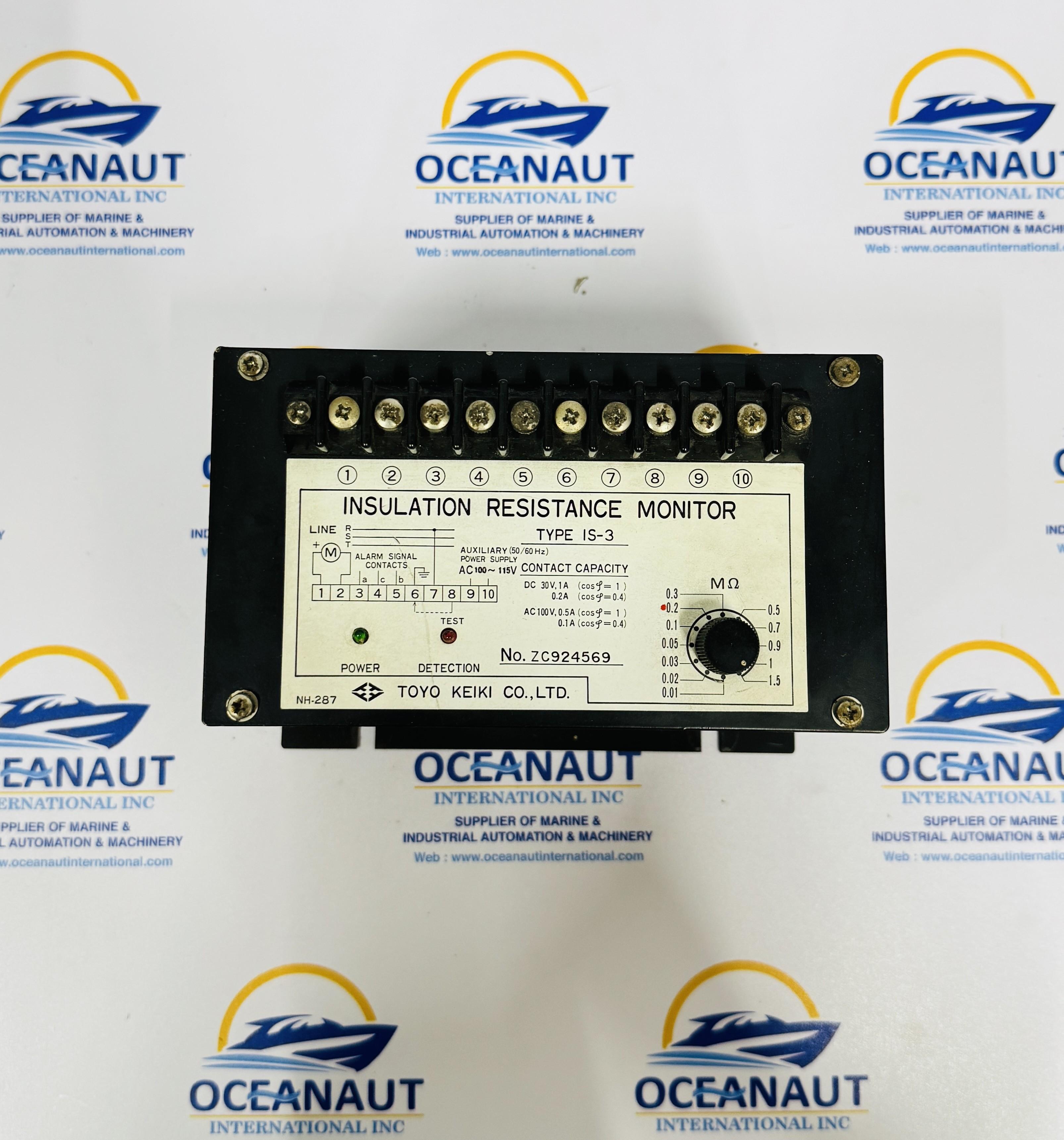 TOYO KEIKI CO., LTD.| Insulation Resistance Monitor | Type IS-3