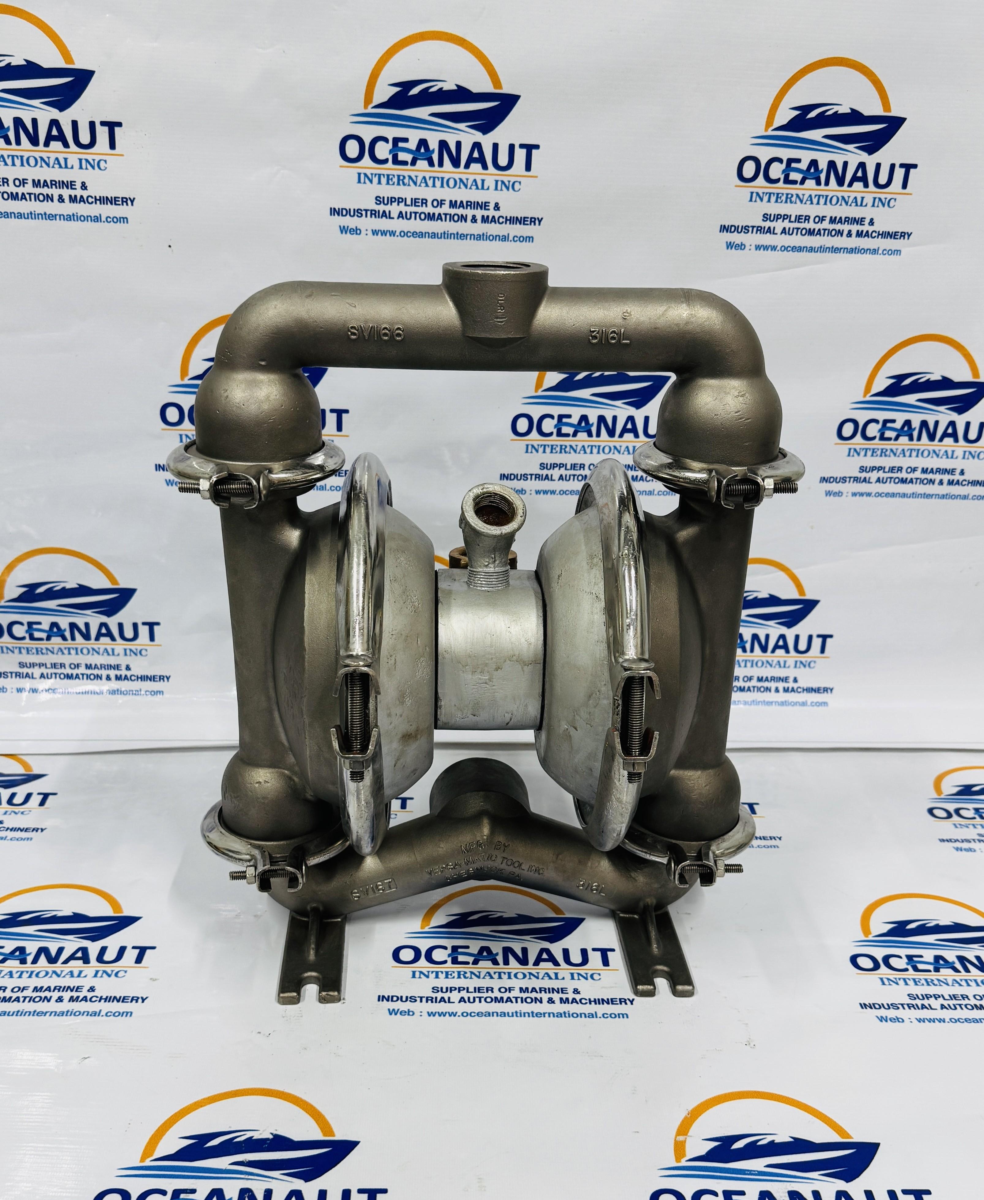 VERSAMATIC PUMP 4 STAINLESS STEEL SS DOUBLE DIAPHRAGM/TRANSFER PUMP 1-1/2