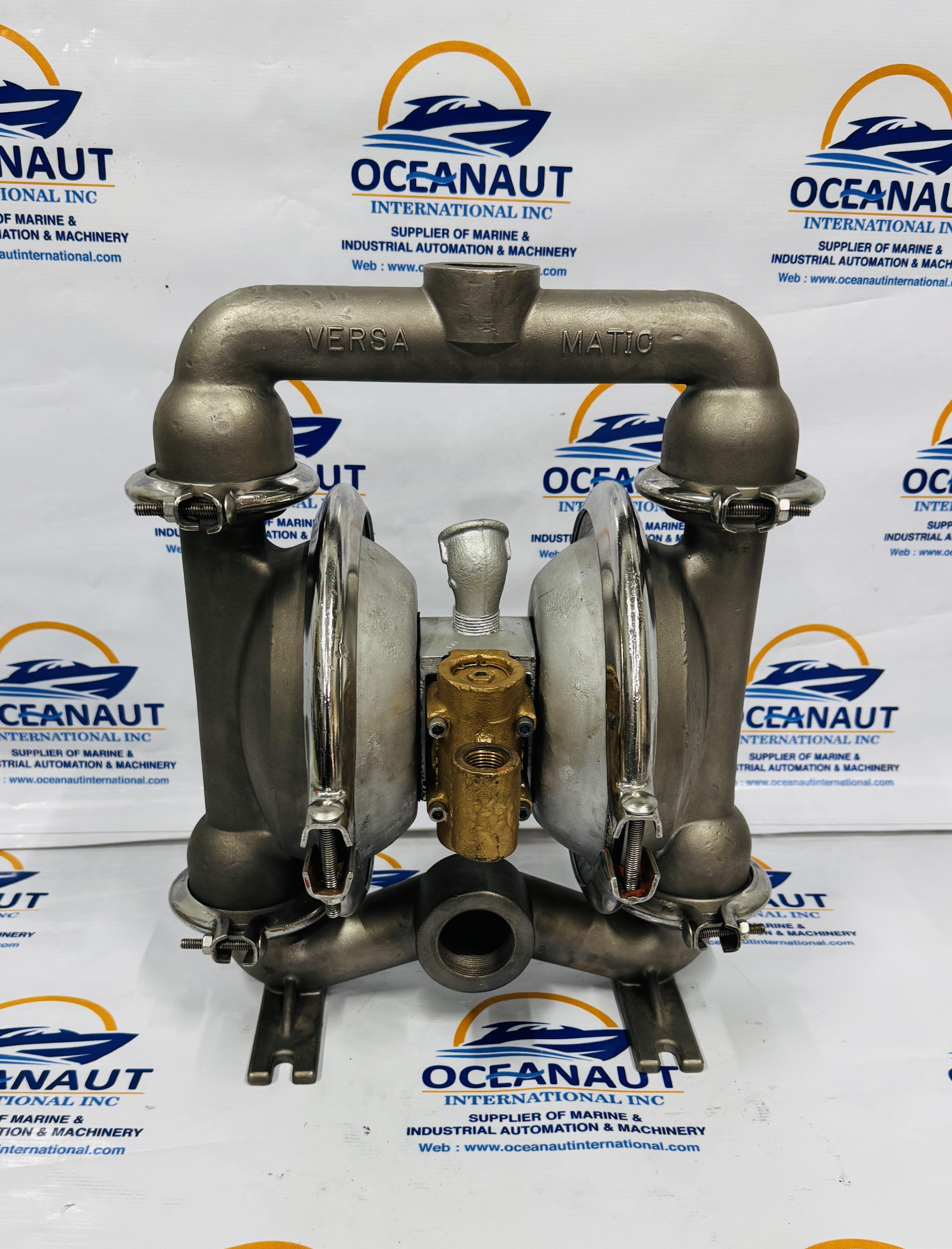 VERSAMATIC PUMP 4 STAINLESS STEEL SS DOUBLE DIAPHRAGM/TRANSFER PUMP 1-1/2