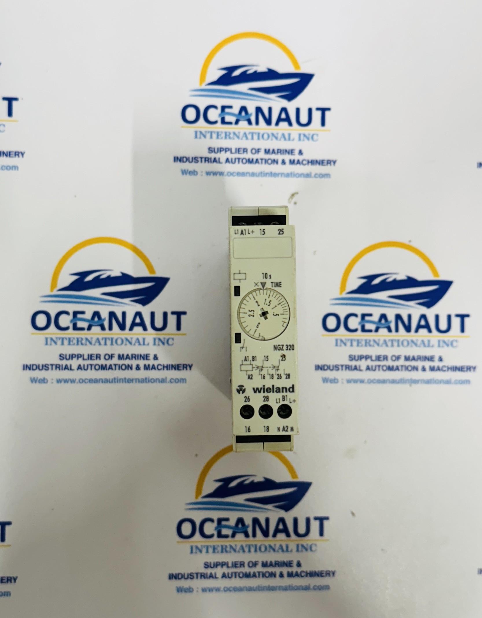 WIELAND NGZ320 R2.067.0490.0 TIMER TIMING 15S-30S VOLTAGE 24-240VAC/DC