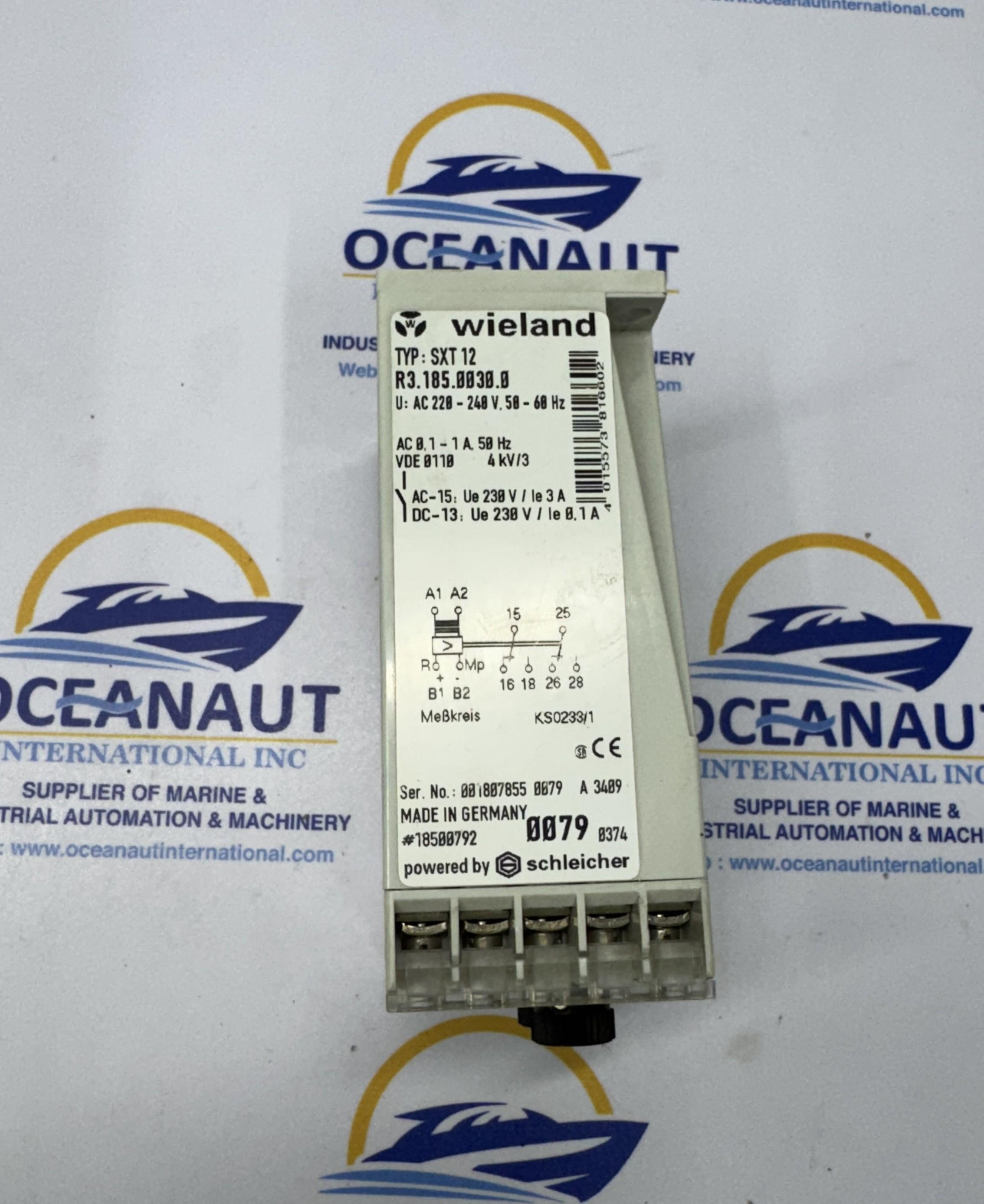  Wieland SXT 12 Voltage Monitoring Relay AC 220-240V 50-60 Hz